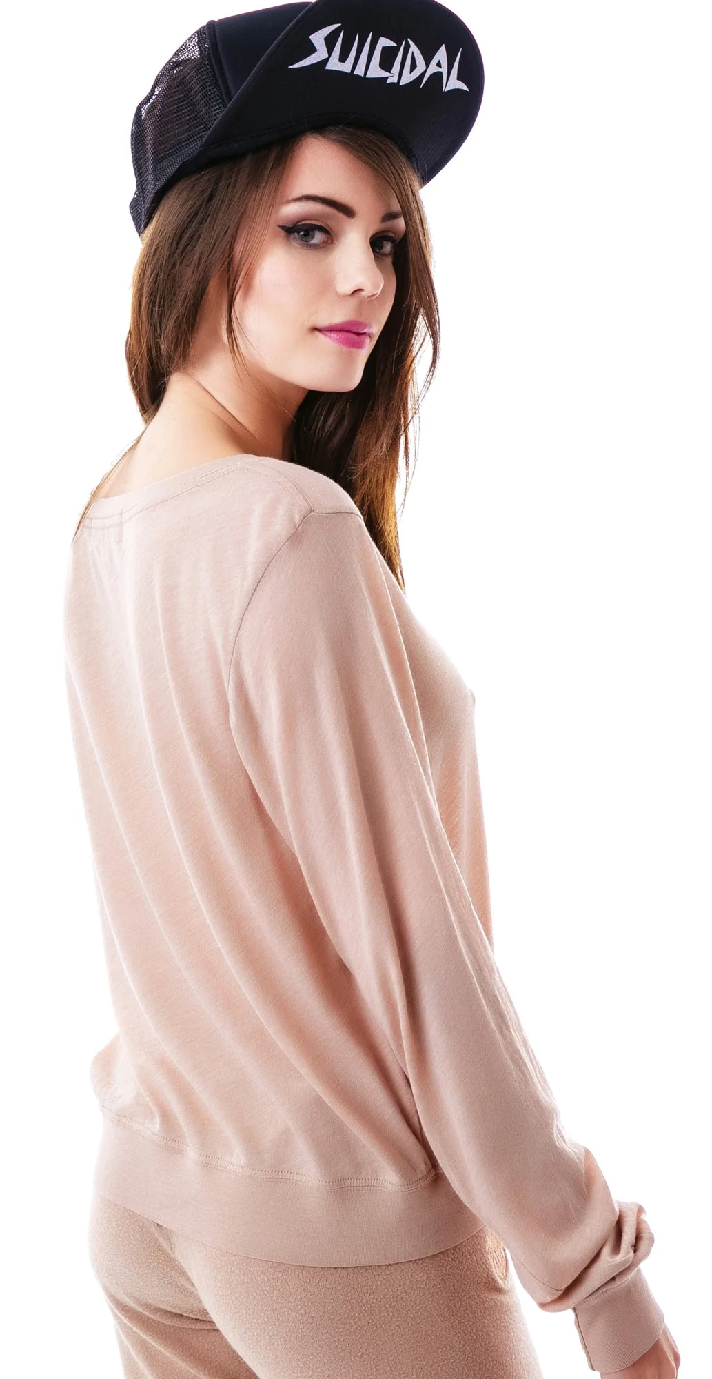 Essentials Baggy Beach Jumper - Light Brown - Image 6