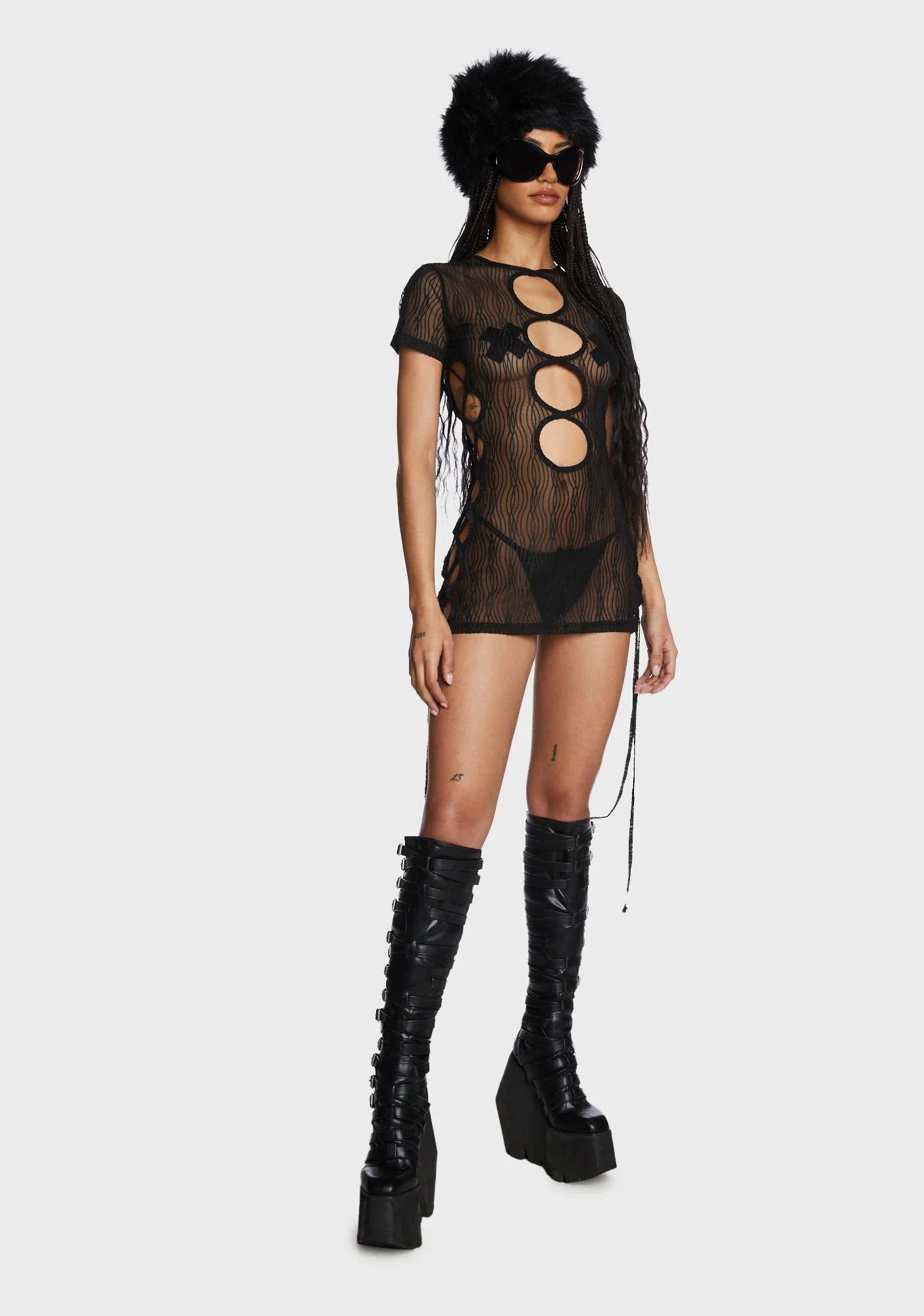 Eternal Appeal Mini Dress - Black - Image 3