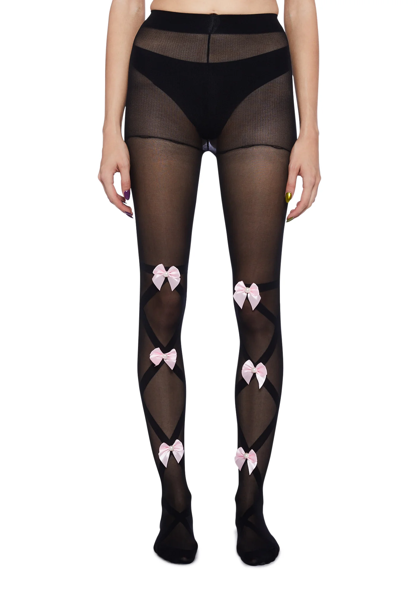 Eternal Bliss Sheer Tights- Black