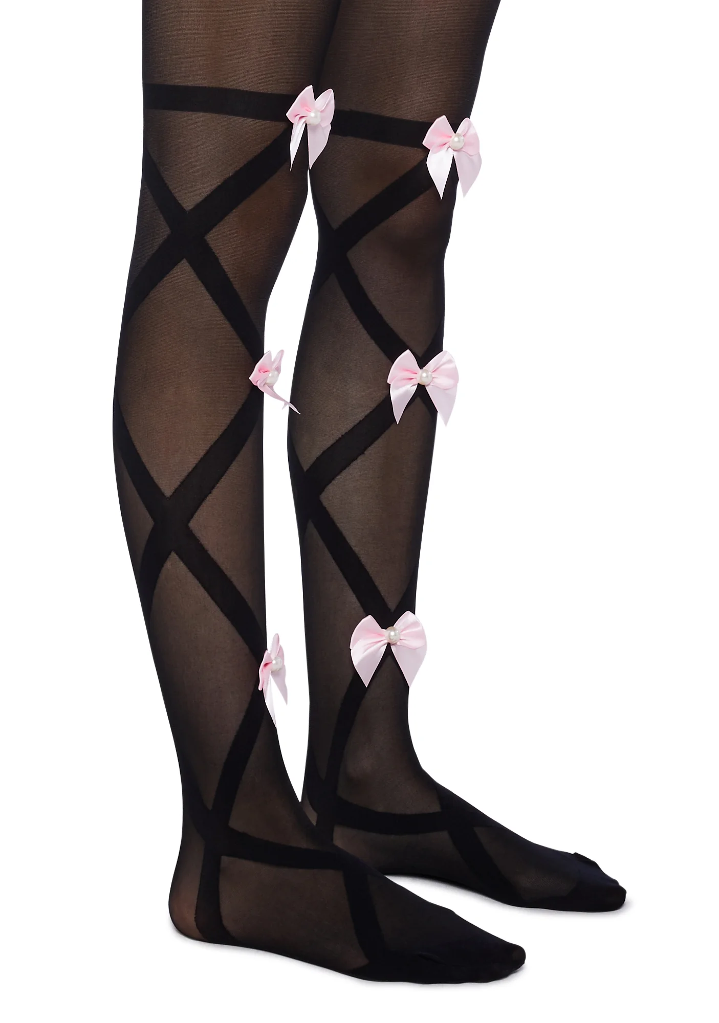 Eternal Bliss Sheer Tights- Black - Image 2