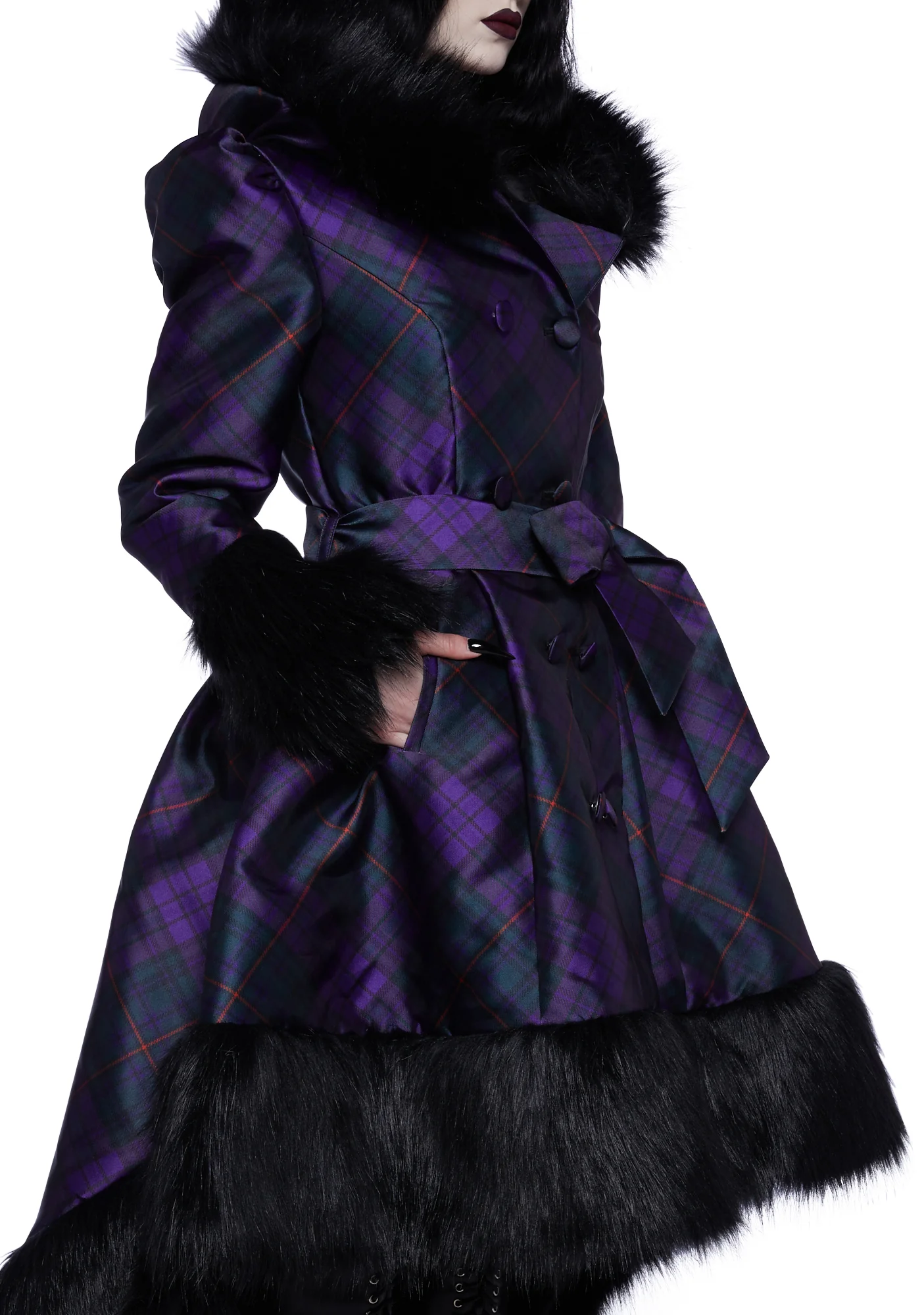 Eternal Elegance Faux Fur Coat - Image 2