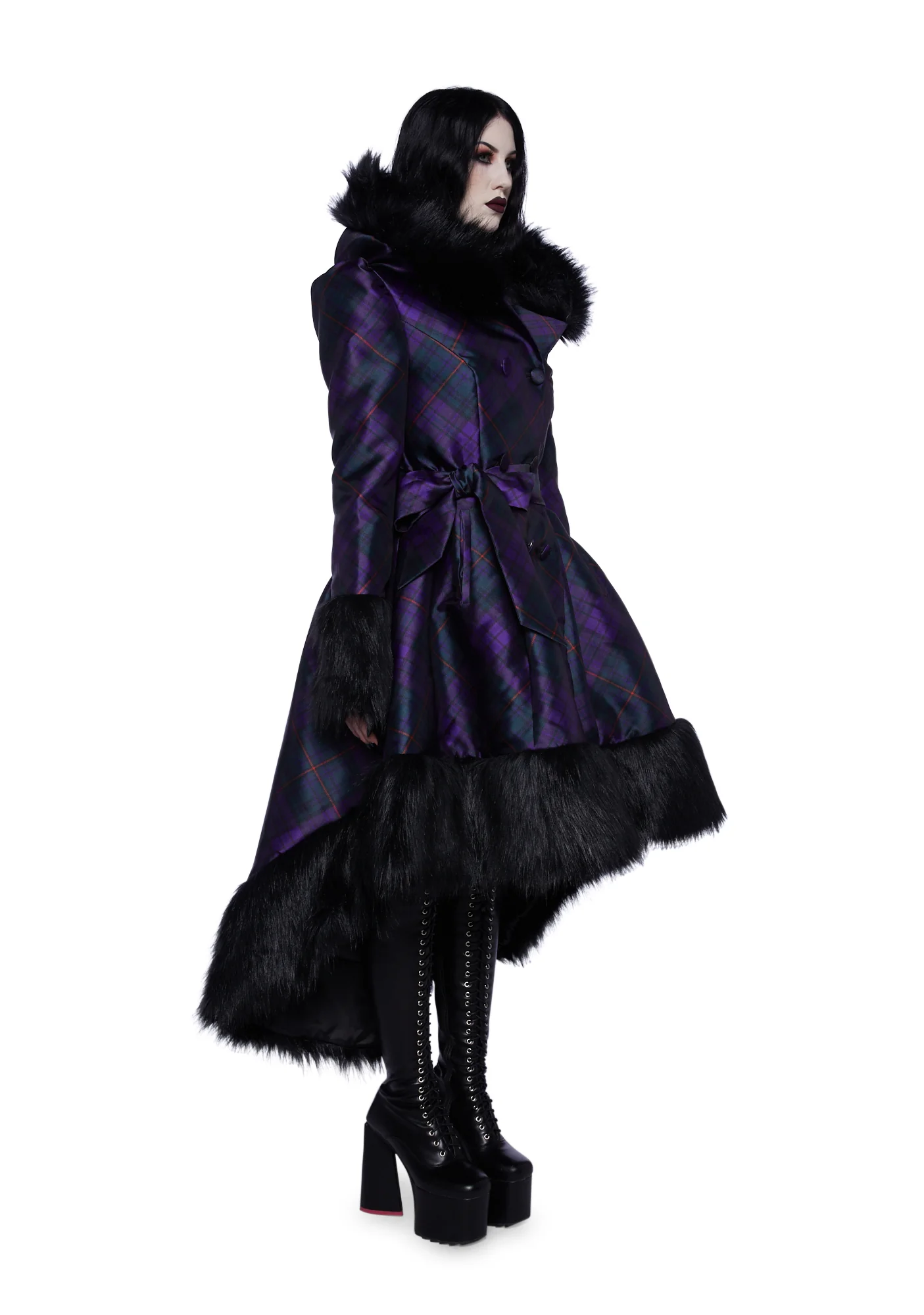 Eternal Elegance Faux Fur Coat - Image 3