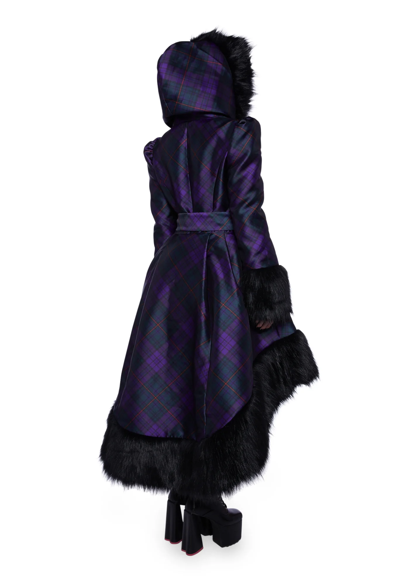 Eternal Elegance Faux Fur Coat - Image 4