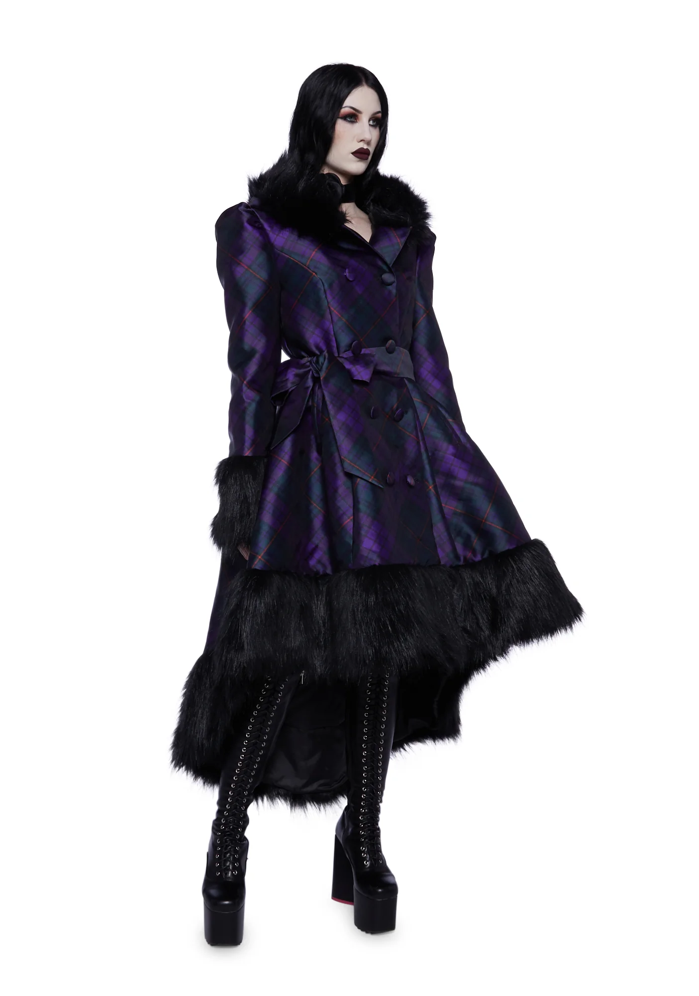 Eternal Elegance Faux Fur Coat - Image 6
