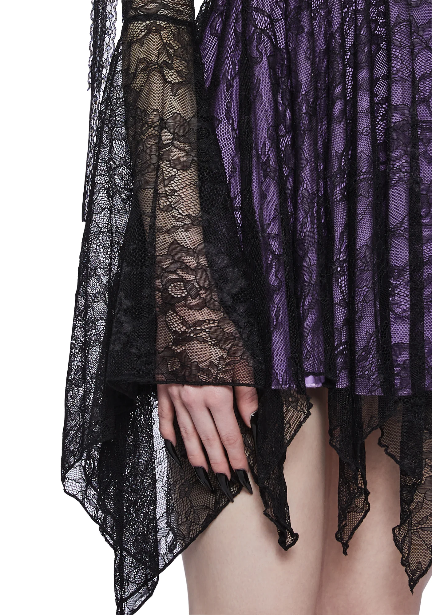 Ethereal Elegance Dress And Gloves Set - Image 6
