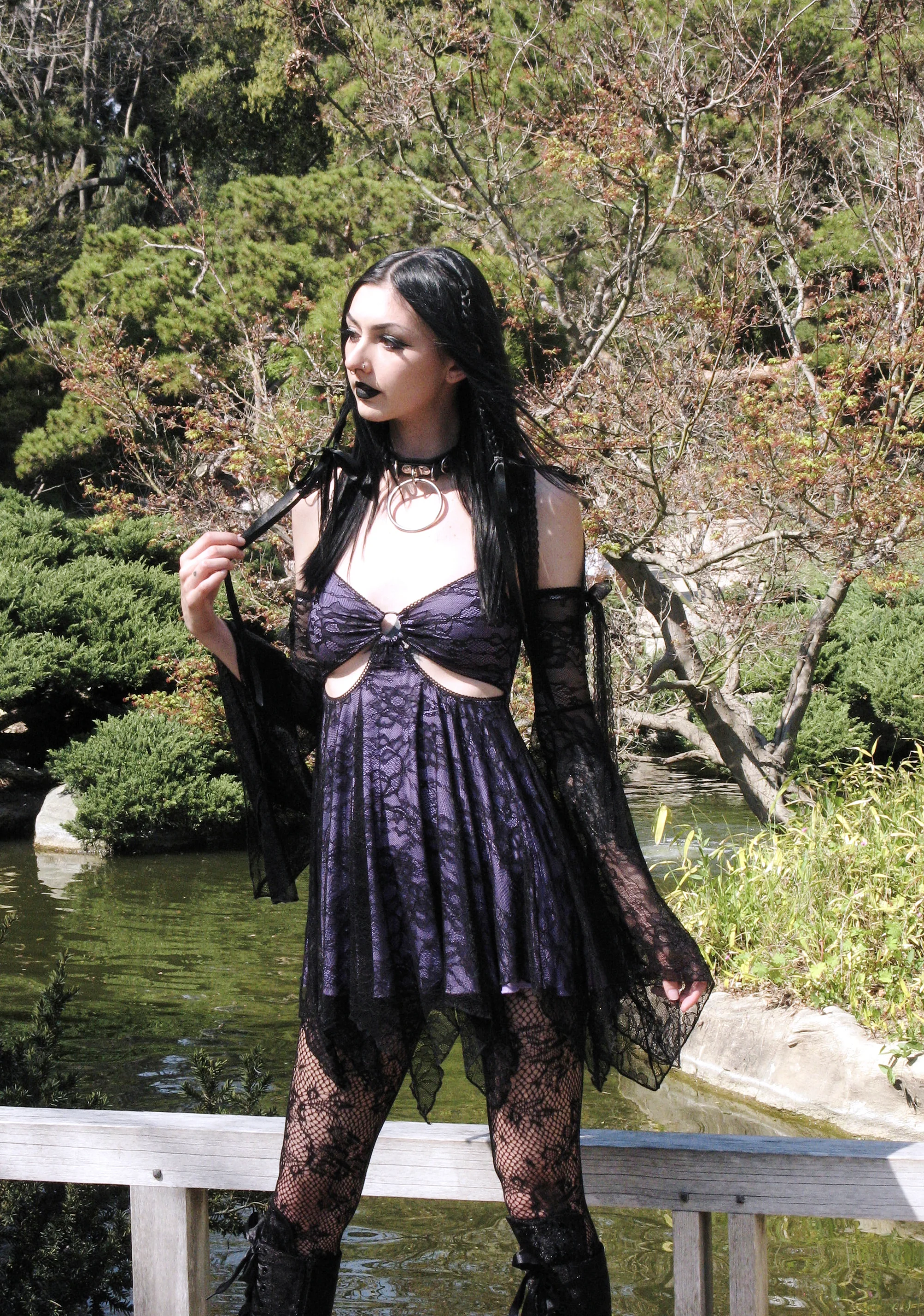 Ethereal Elegance Dress And Gloves Set - Image 7