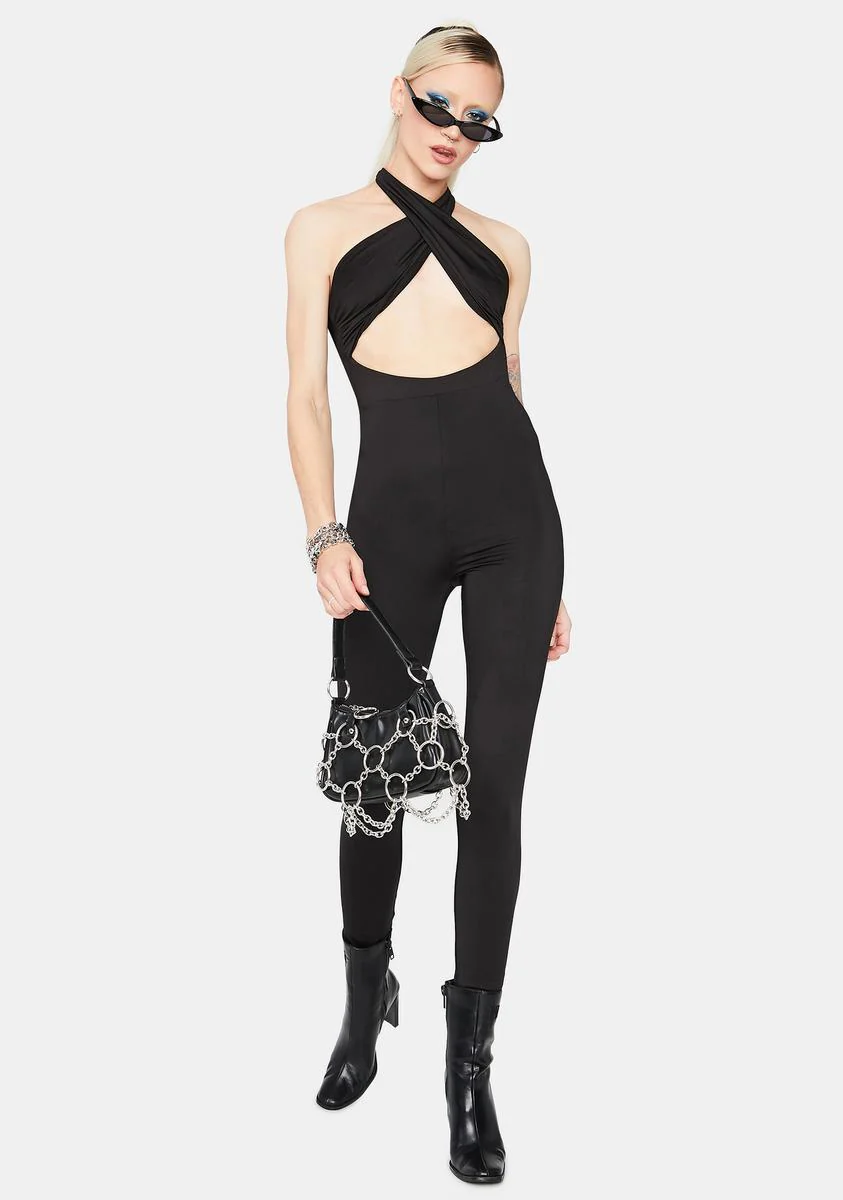 Euphoric Dreamer Halter Cutout Skinny Jumpsuit - Image 3