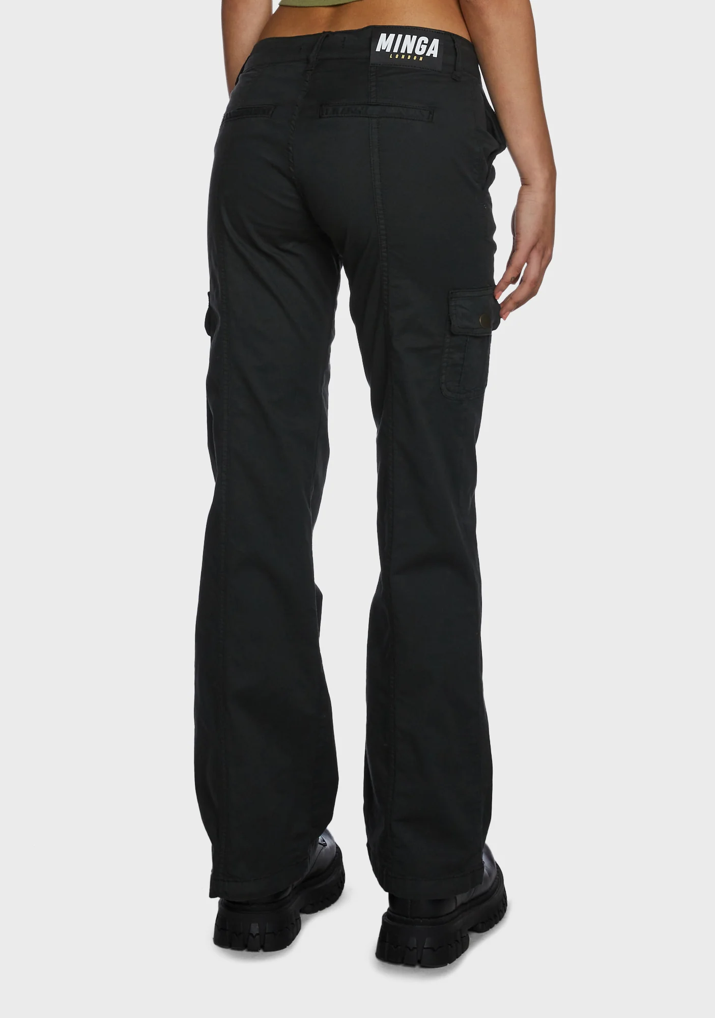 Eve Y2K Cargo Pants - Black - Image 4