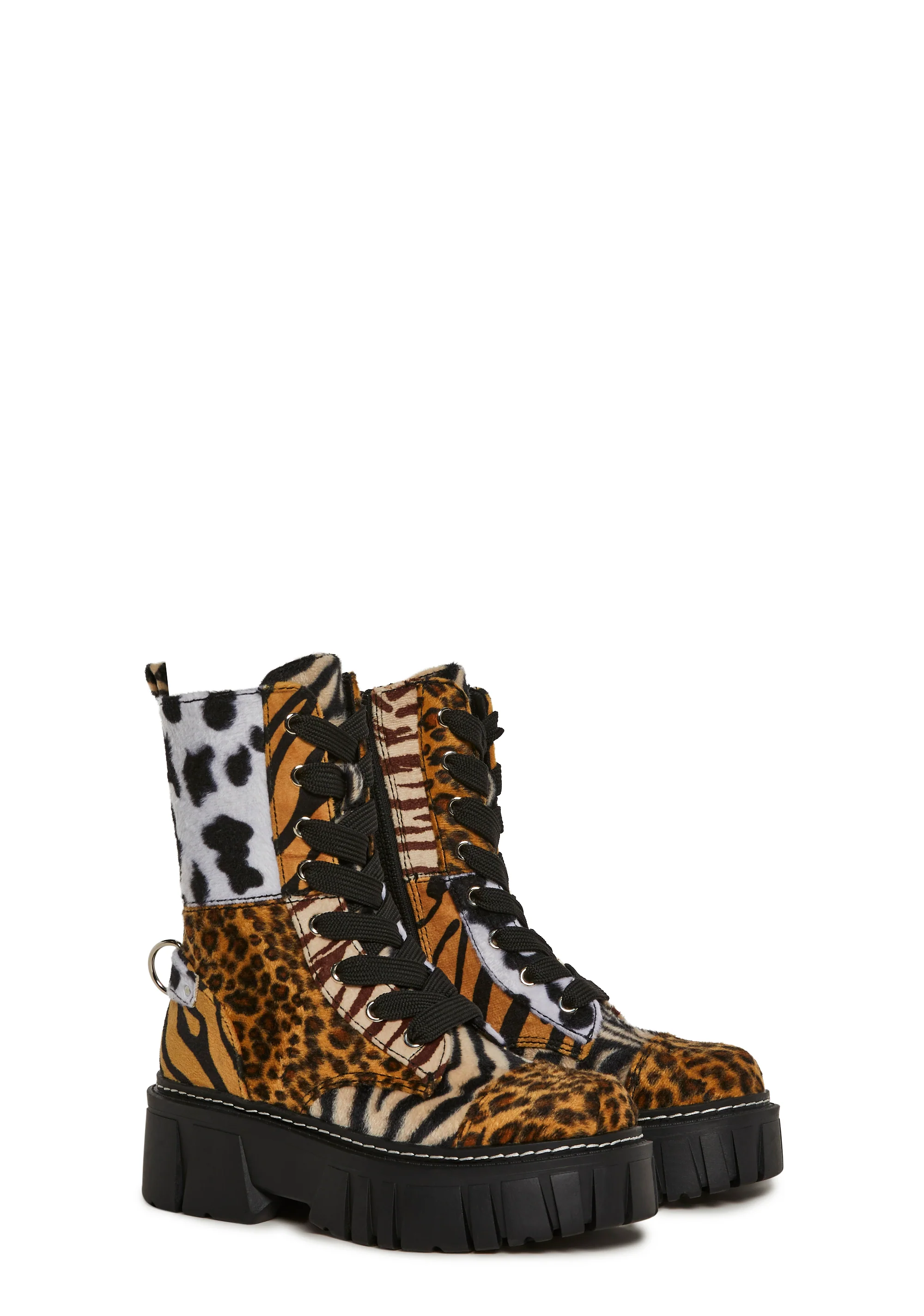 Party Animal Combat Boots - Multi - Image 4