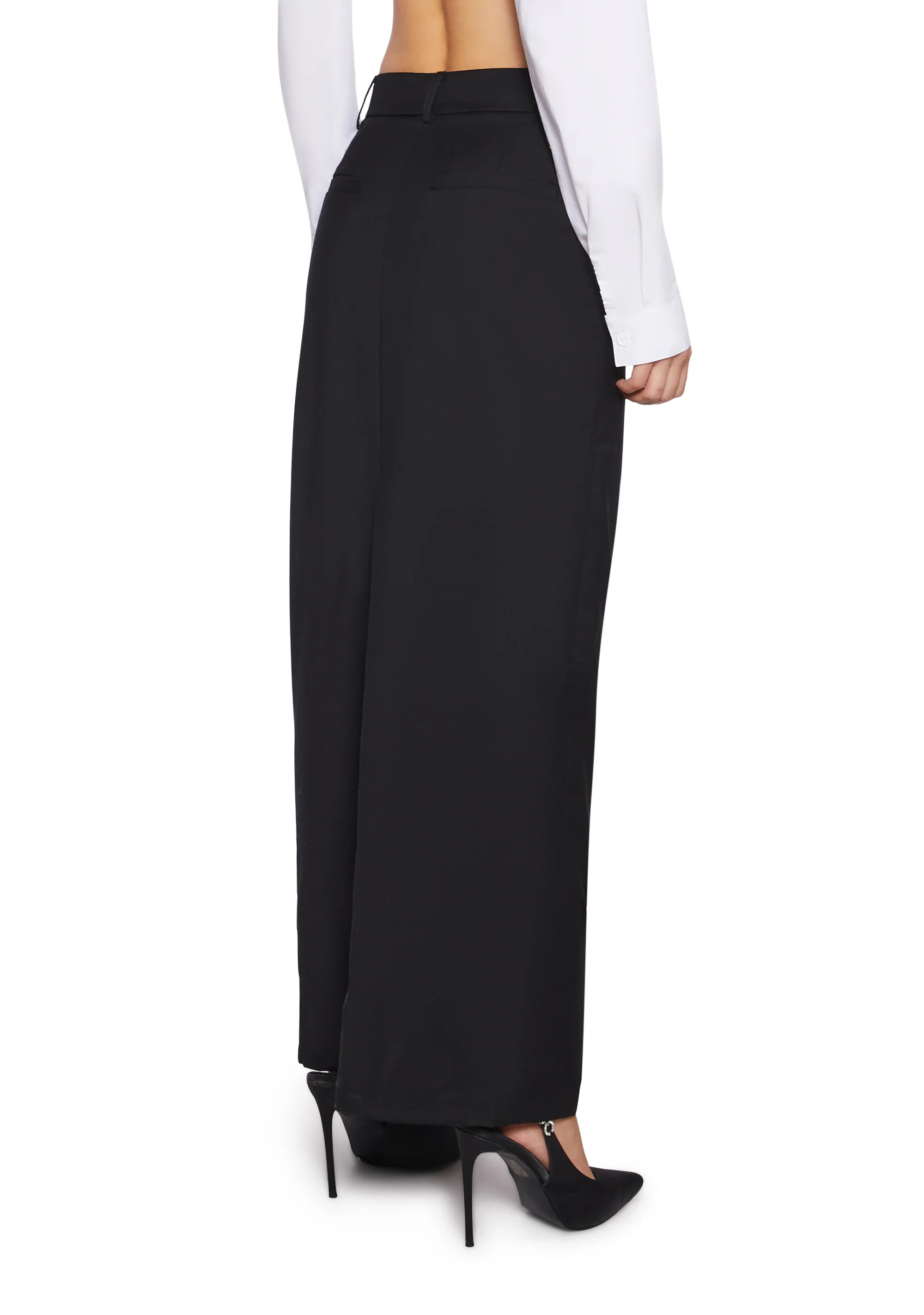 Executive Suite Maxi Skirt - Black - Image 4