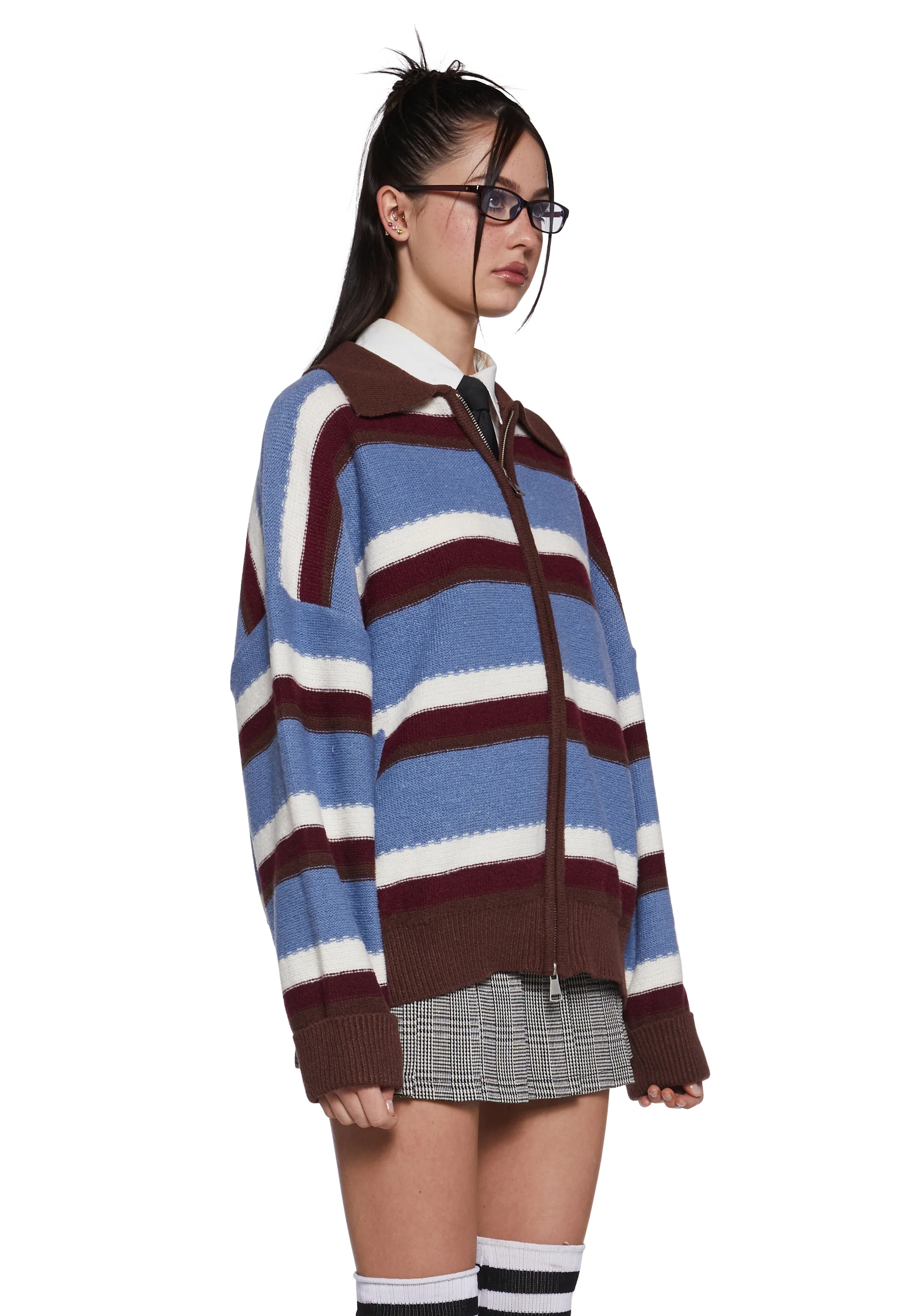 Existential Time Crisis Zip-Up Cardigan - Image 3