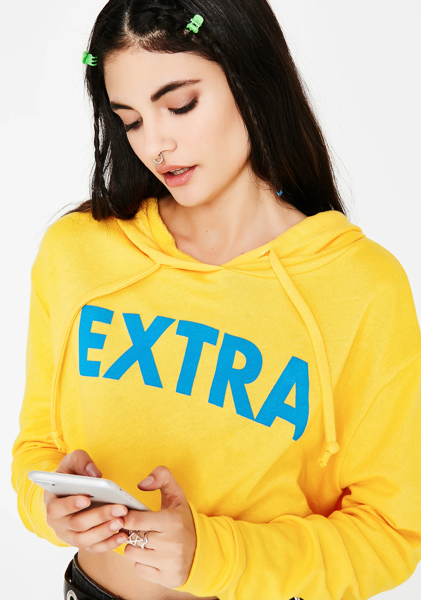 Extra AF Cropped Hoodie - Image 2