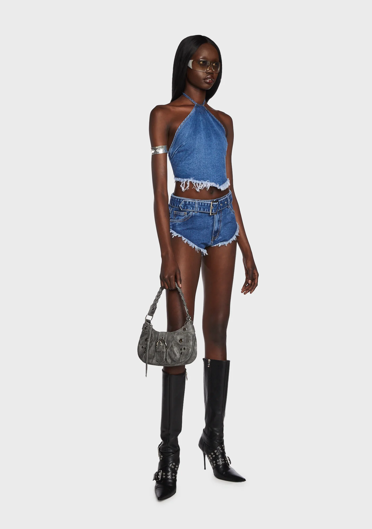 Extreme Frayed Halter Top - Image 2