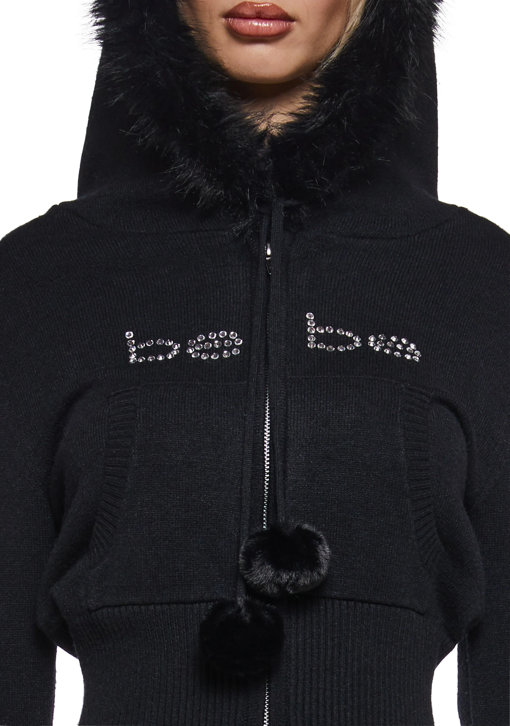 Logo Hoodie With Faux Fur Trim - Image 6