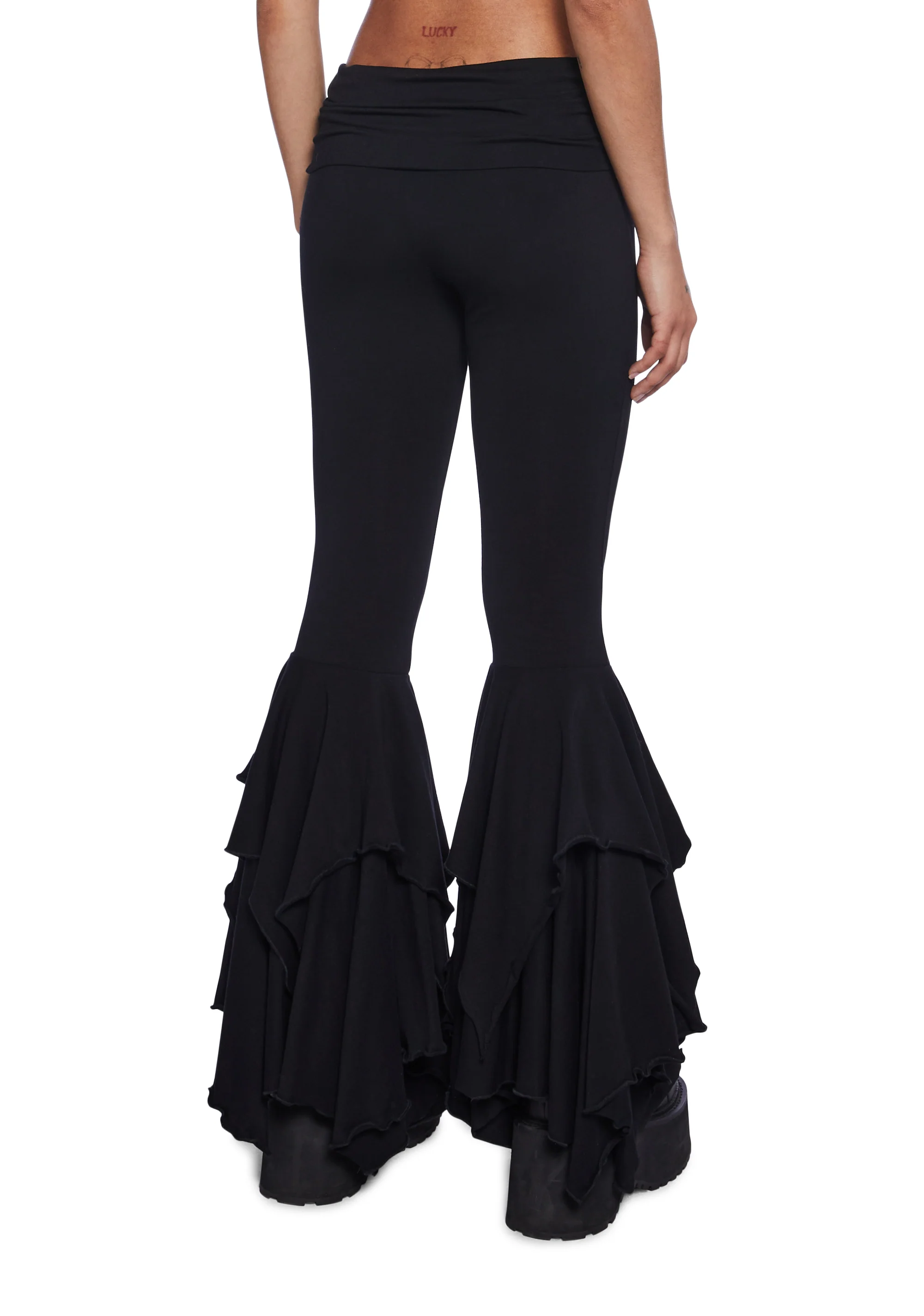 F Is For Fairies™ Flare Pants - Black - Image 2