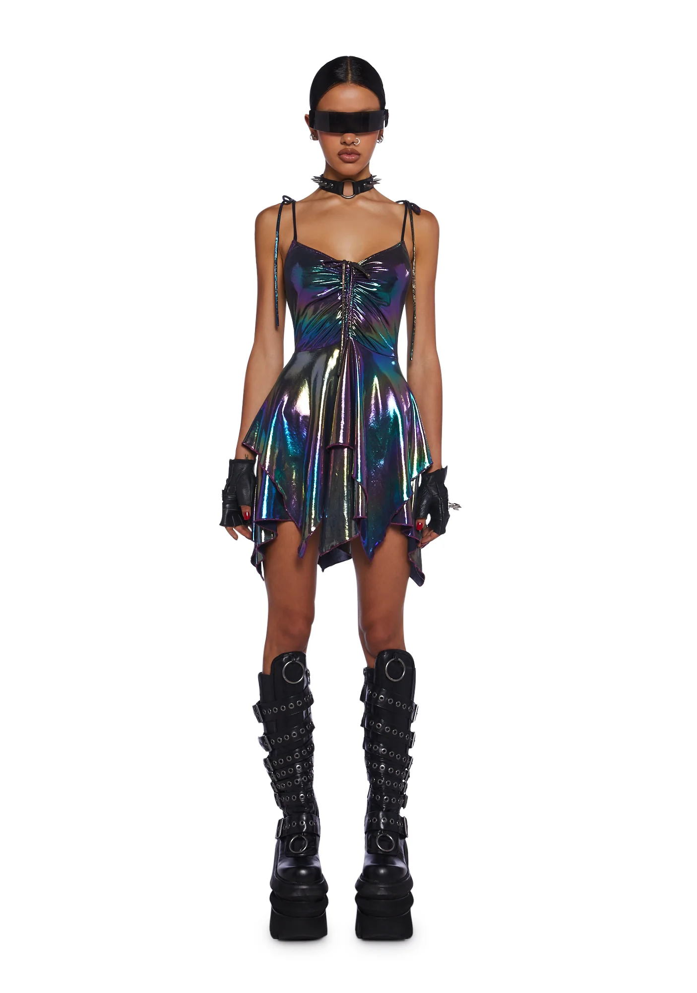 F Is For Fairies Handkerchief Dress - Holo Metallic - Image 6