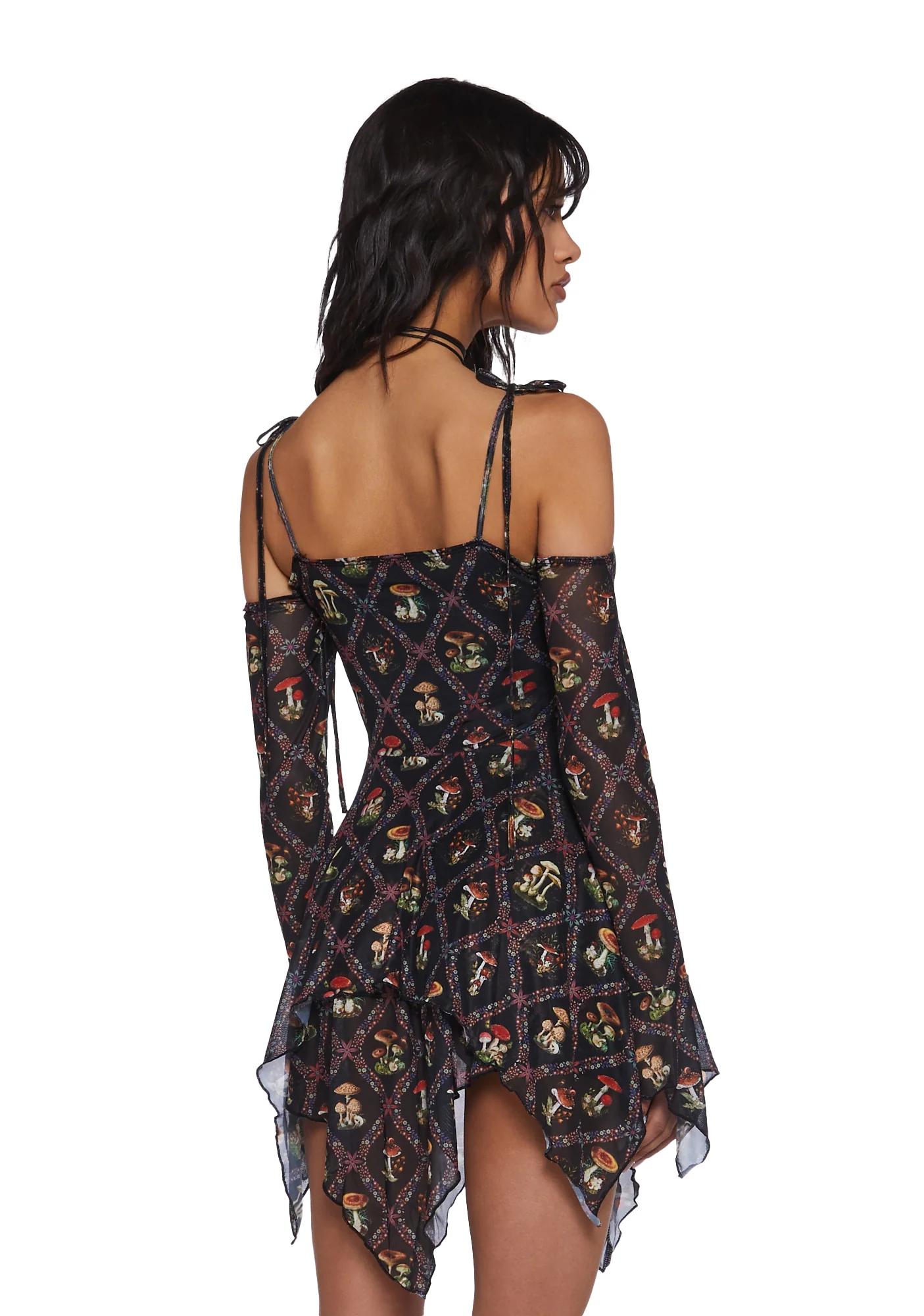 F Is For Fairies™ Handkerchief Dress - Mushroom - Image 4