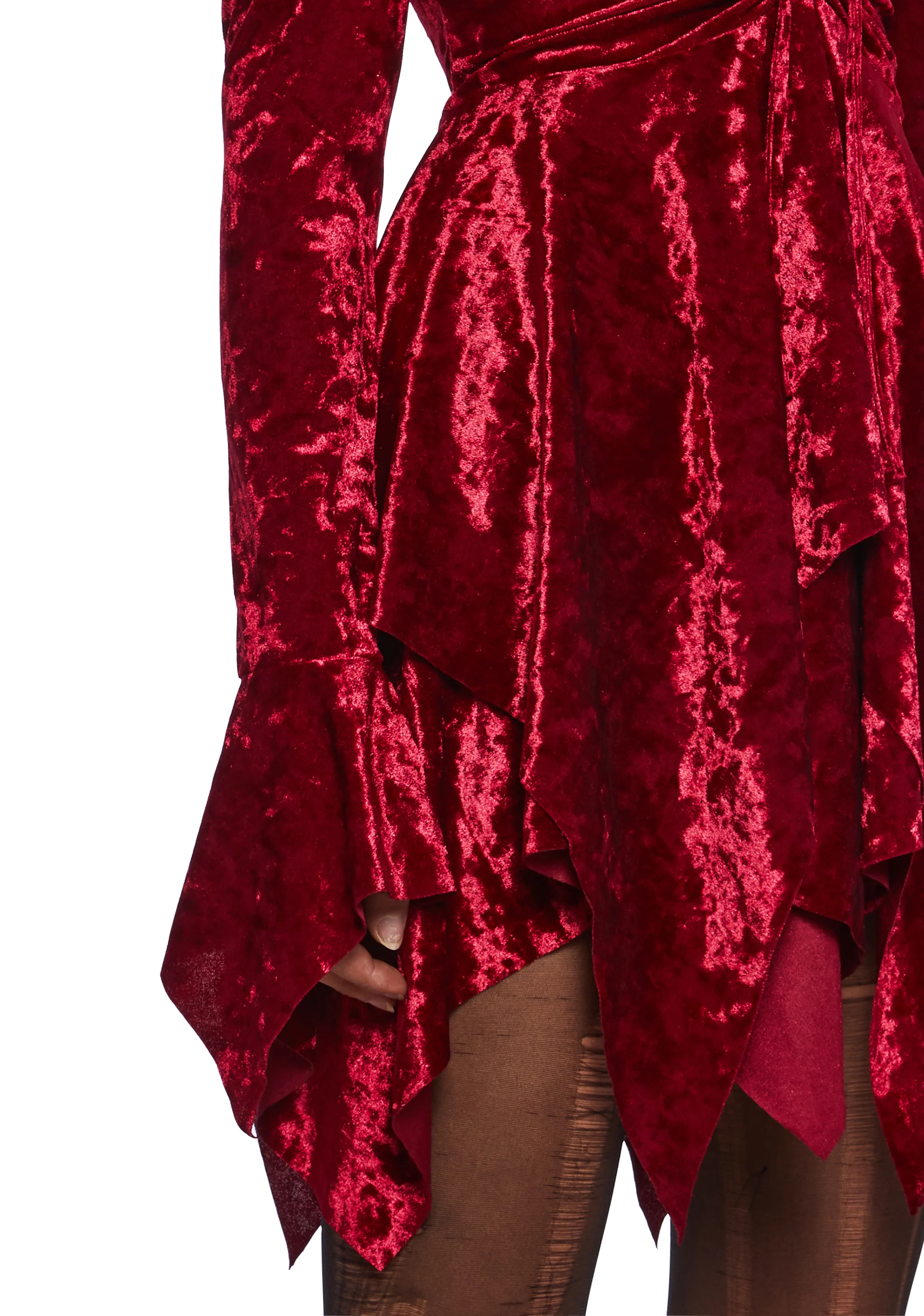 F is For Fairies Handkerchief Dress - Red Velvet - Image 5