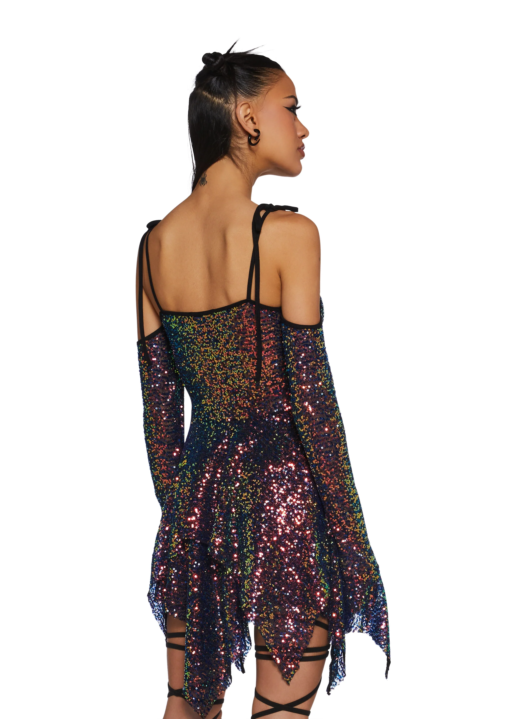 F is For Fairies Handkerchief Dress - Sequin - Image 4