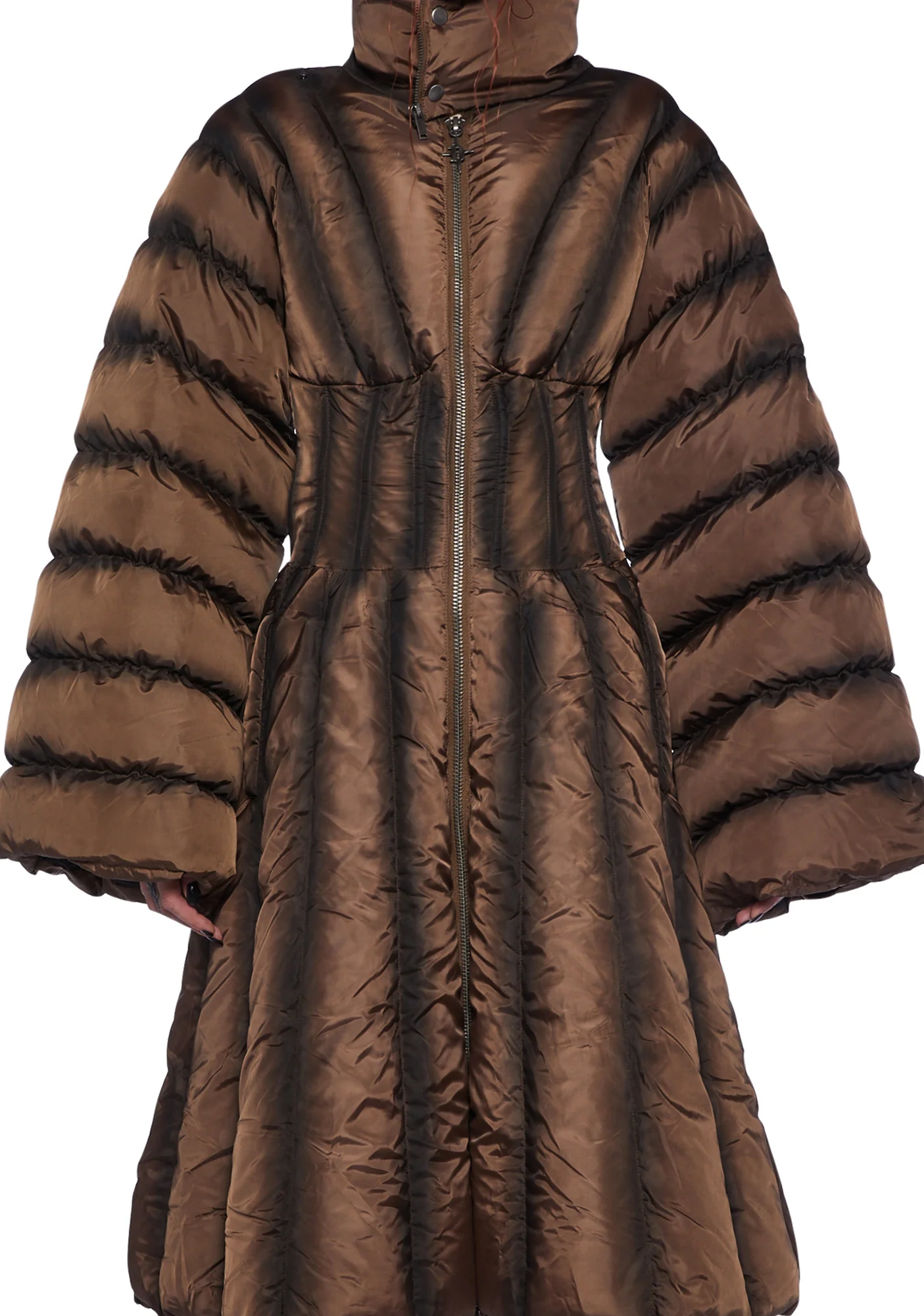 Fader Puffer Jacket And Scarf - Image 2