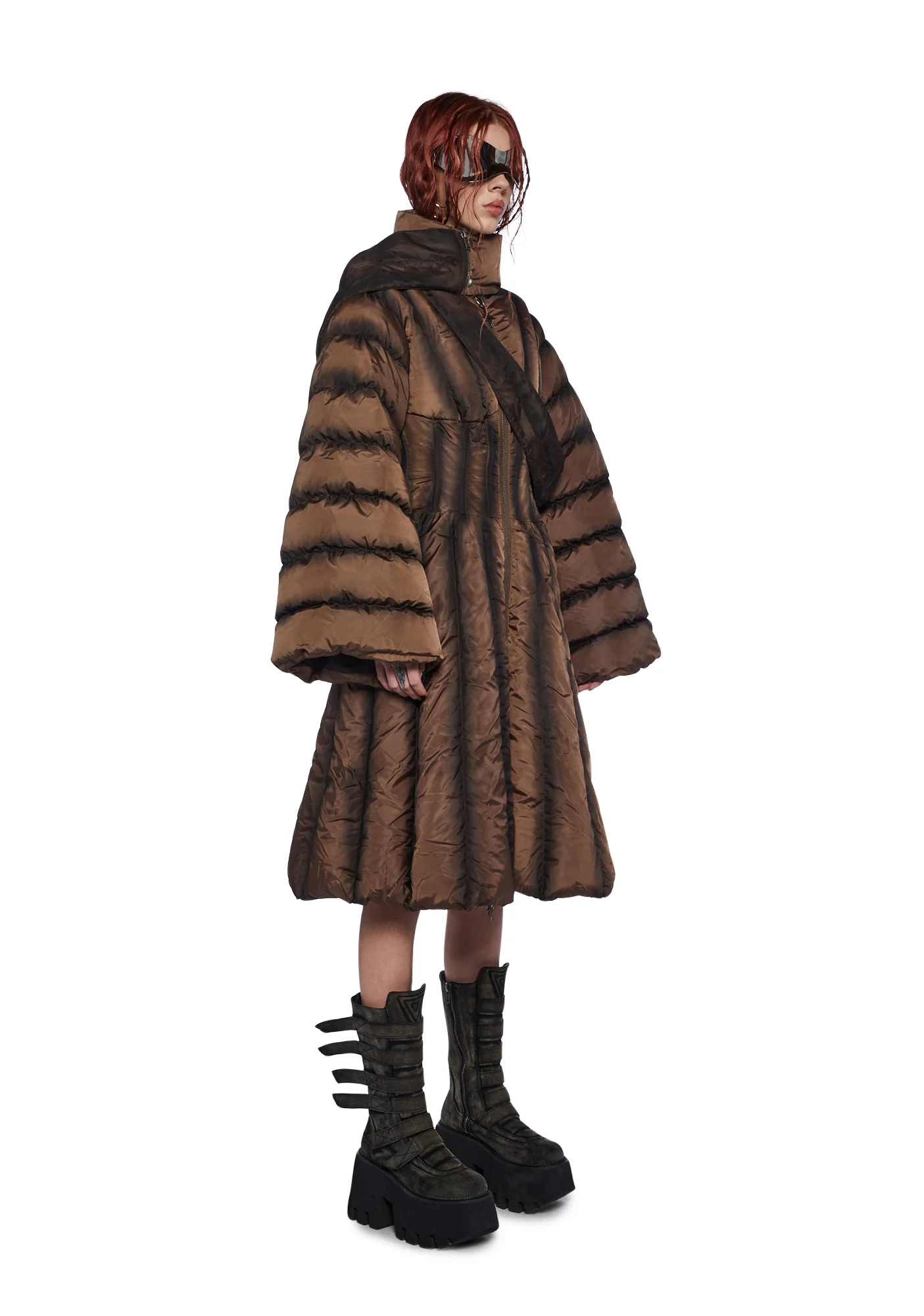 Fader Puffer Jacket And Scarf - Image 5