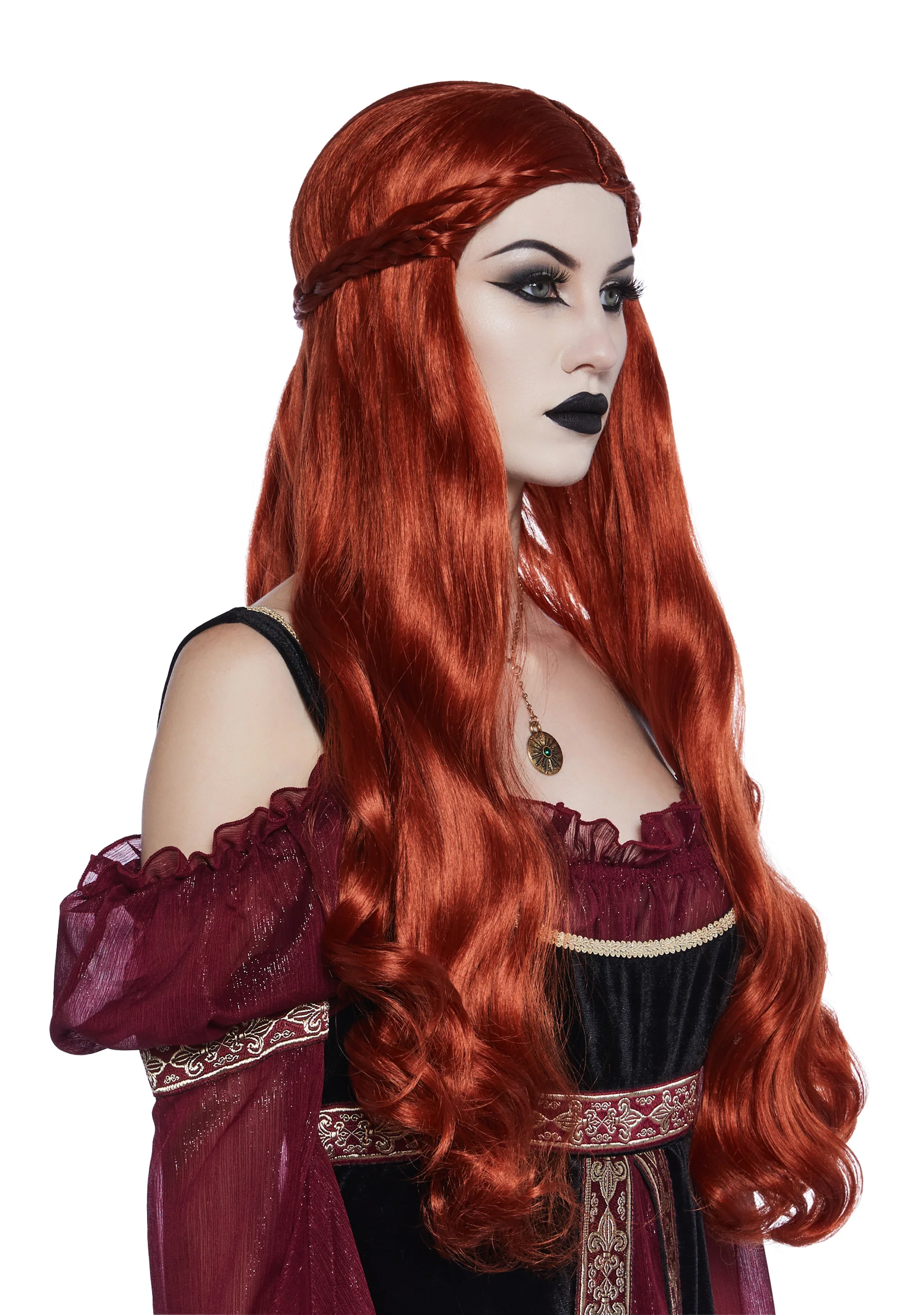 Faire Fables Renaissance Wig - Auburn - Image 2