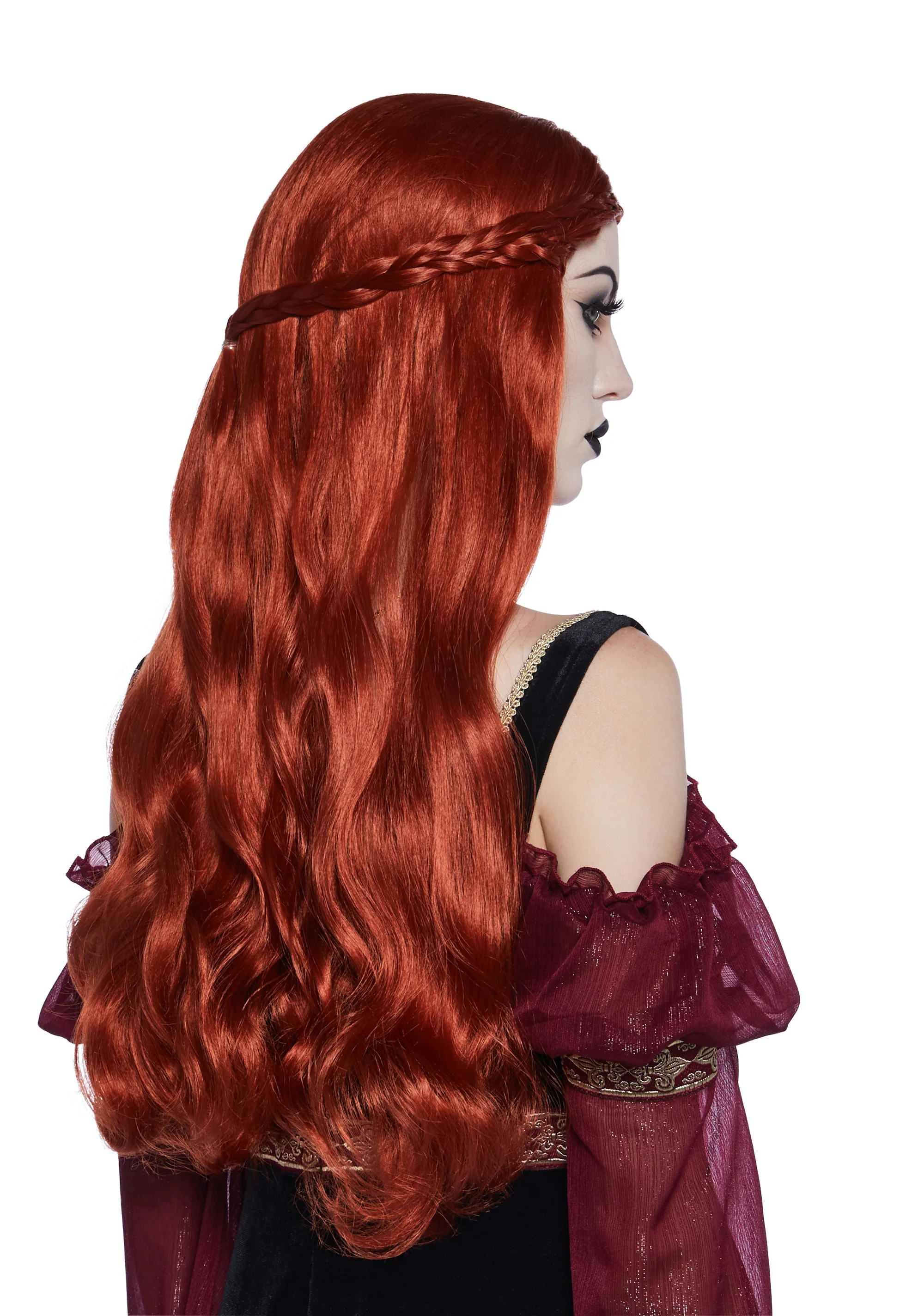 Faire Fables Renaissance Wig - Auburn - Image 3