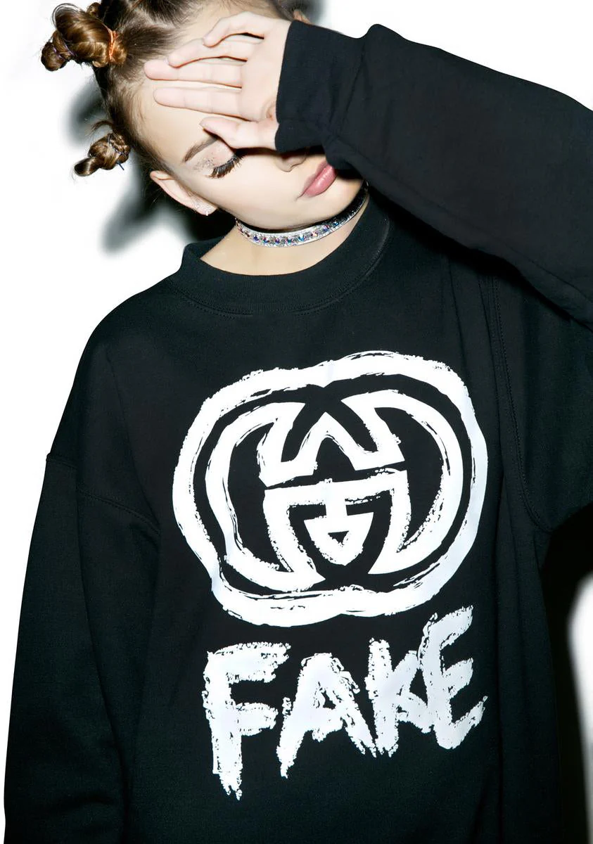Fake GG Sweatshirt - White - Image 2