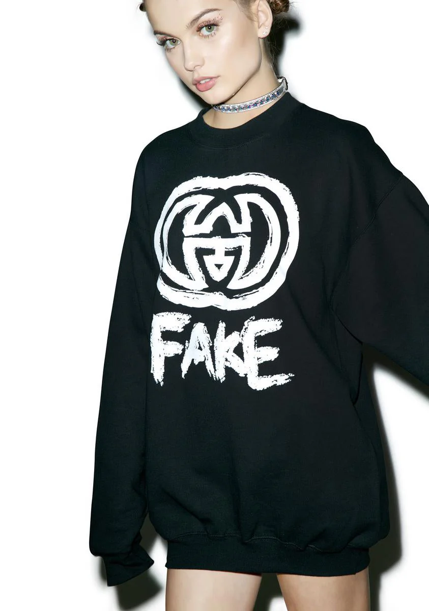 Fake GG Sweatshirt - Pink - Image 3