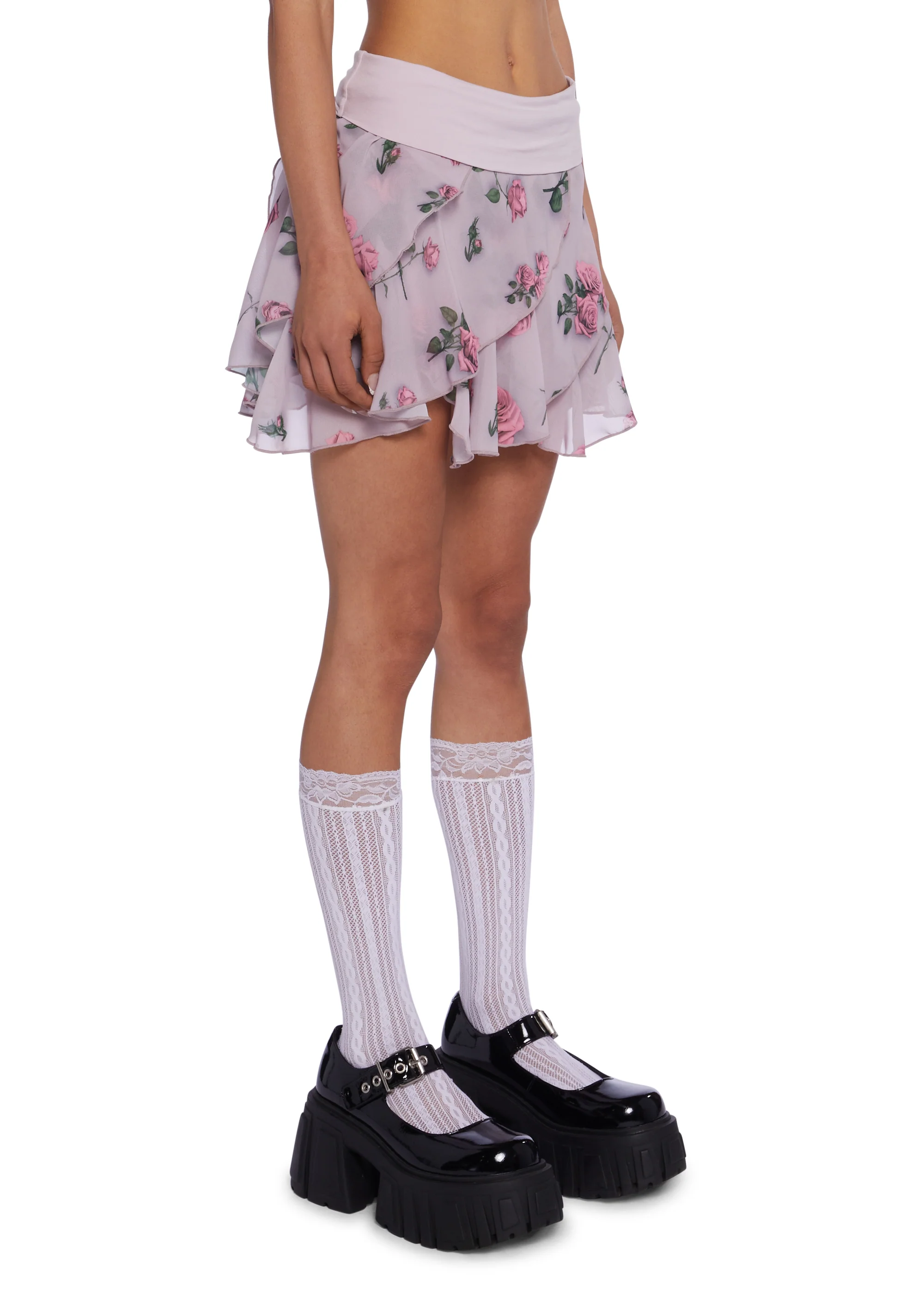 Falling For You Mini Skort - Pink - Image 3