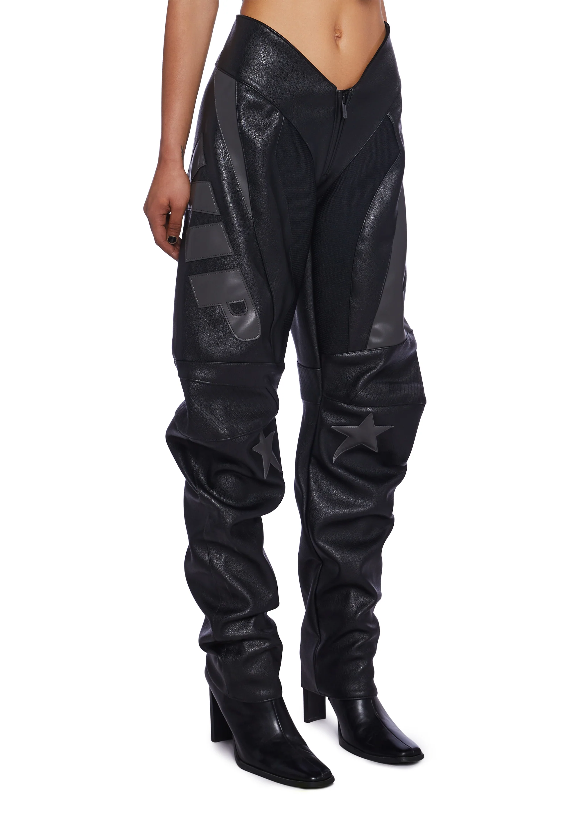 Fame Moto Pants - Black - Image 4