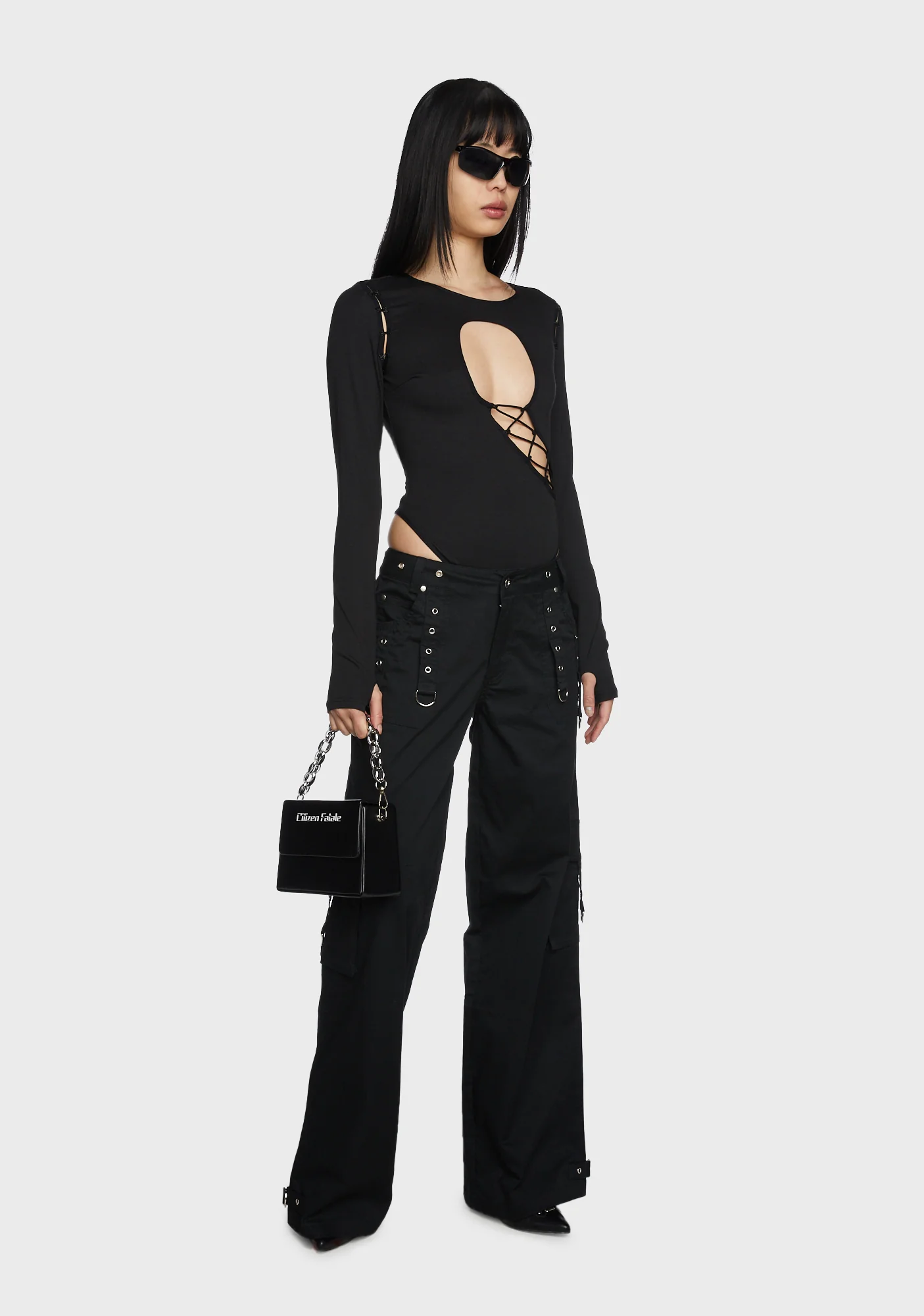 Famke Lace Up Bodysuit - Image 3