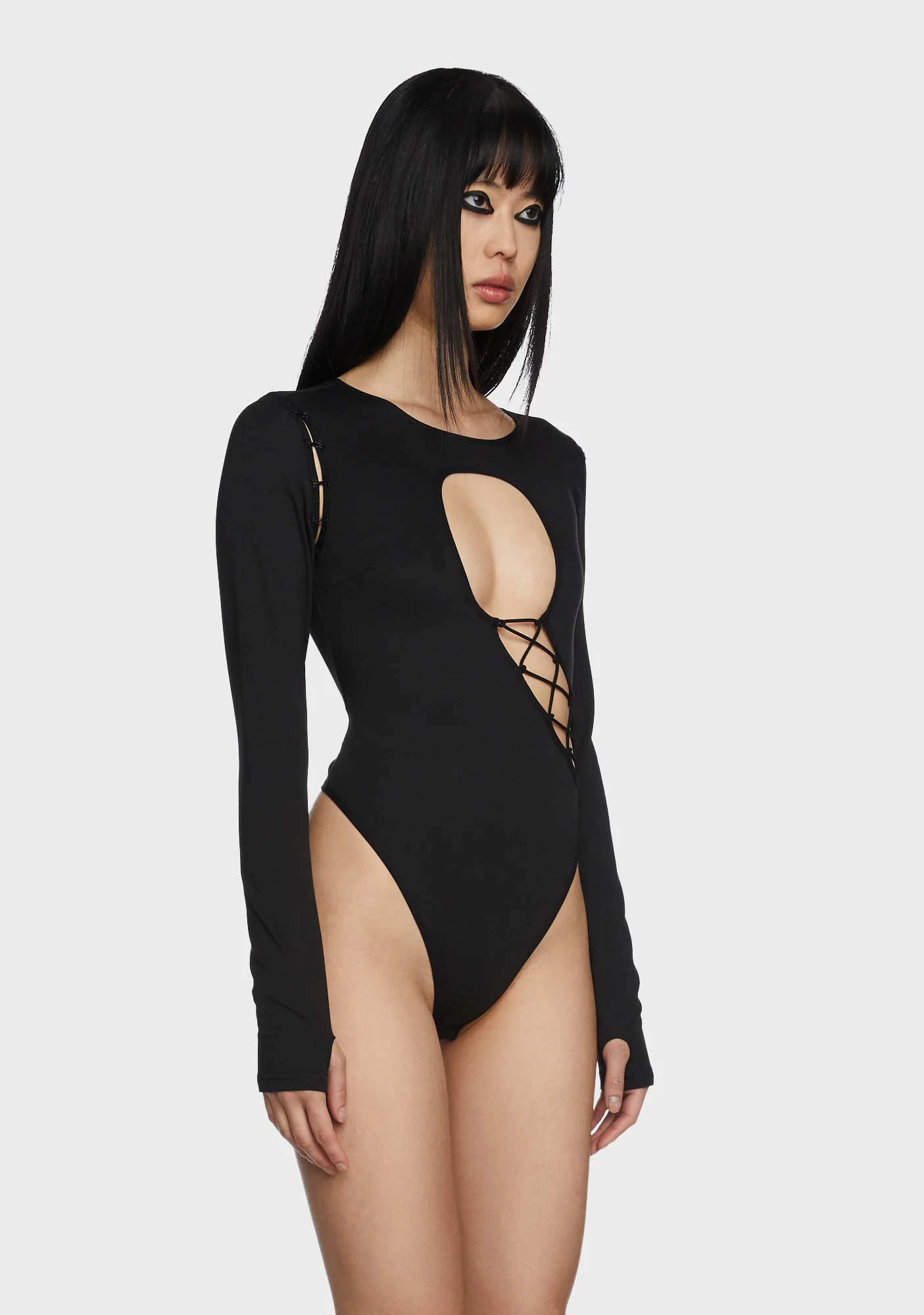 Famke Lace Up Bodysuit - Image 4