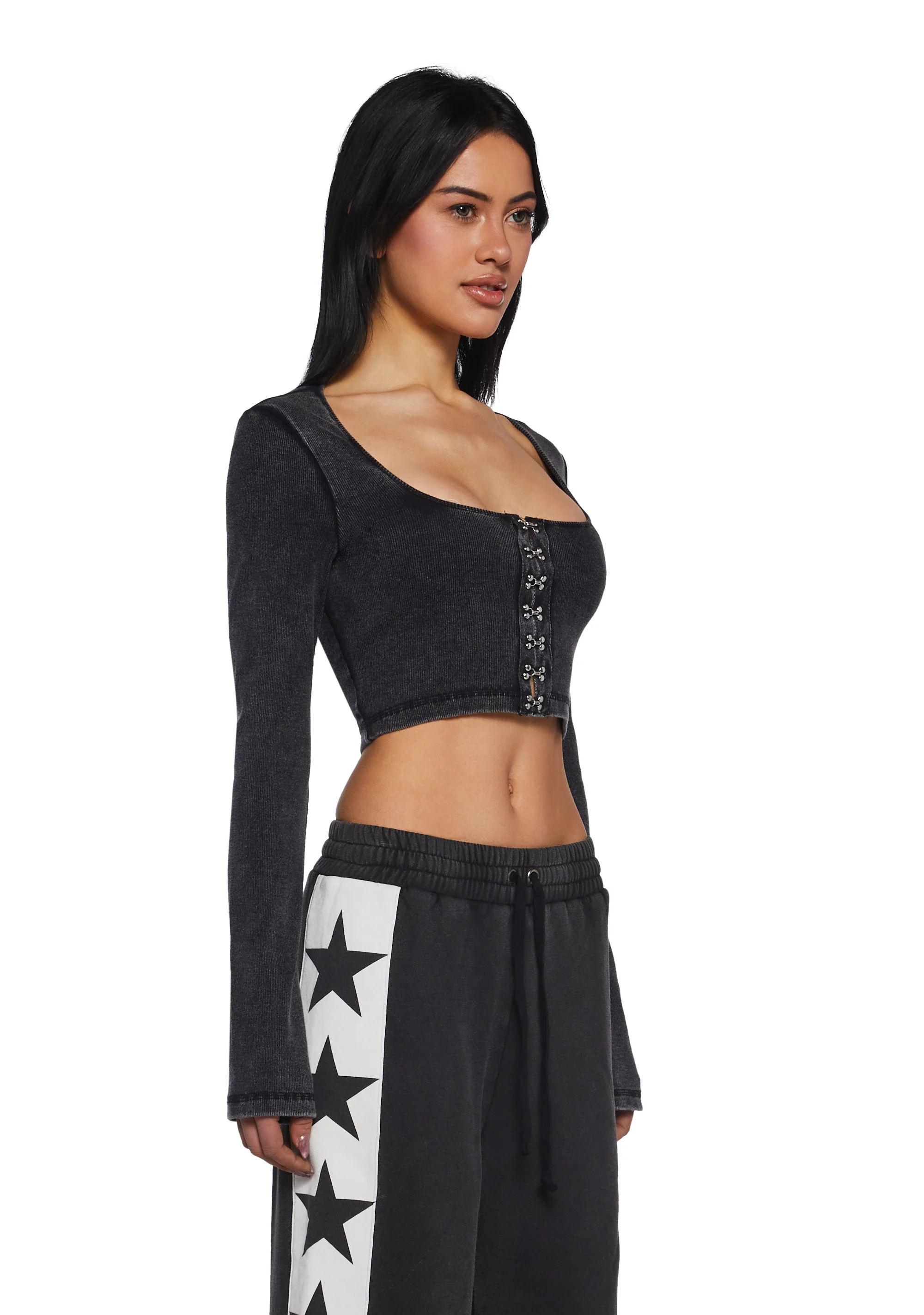 Fascinating Hook Long Sleeve Top - Image 3