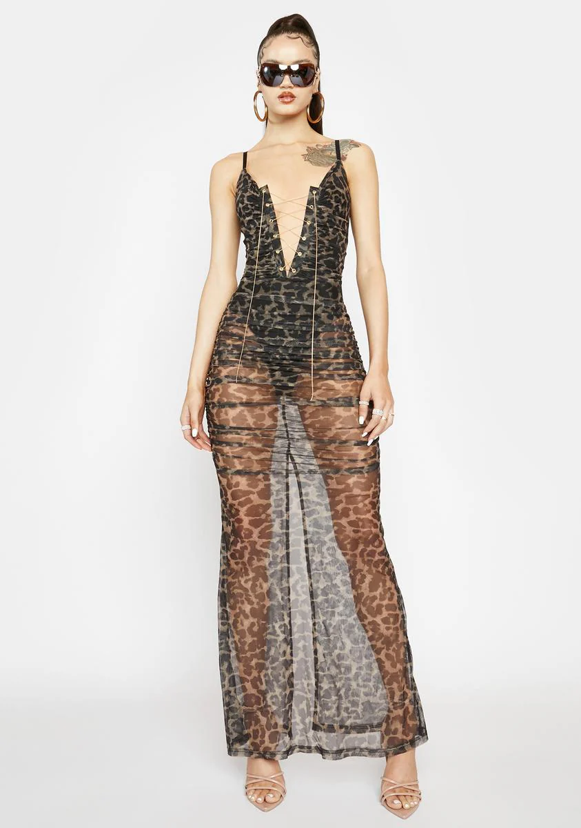 Fatal Attraction Leopard Maxi Dress - Image 3