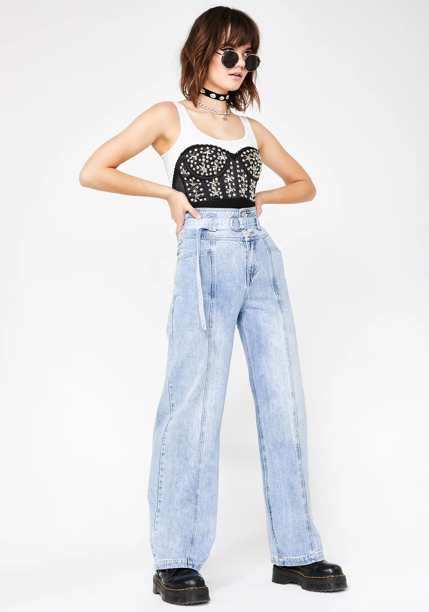 Fatal Distraction Wide Leg Jeans - Image 3