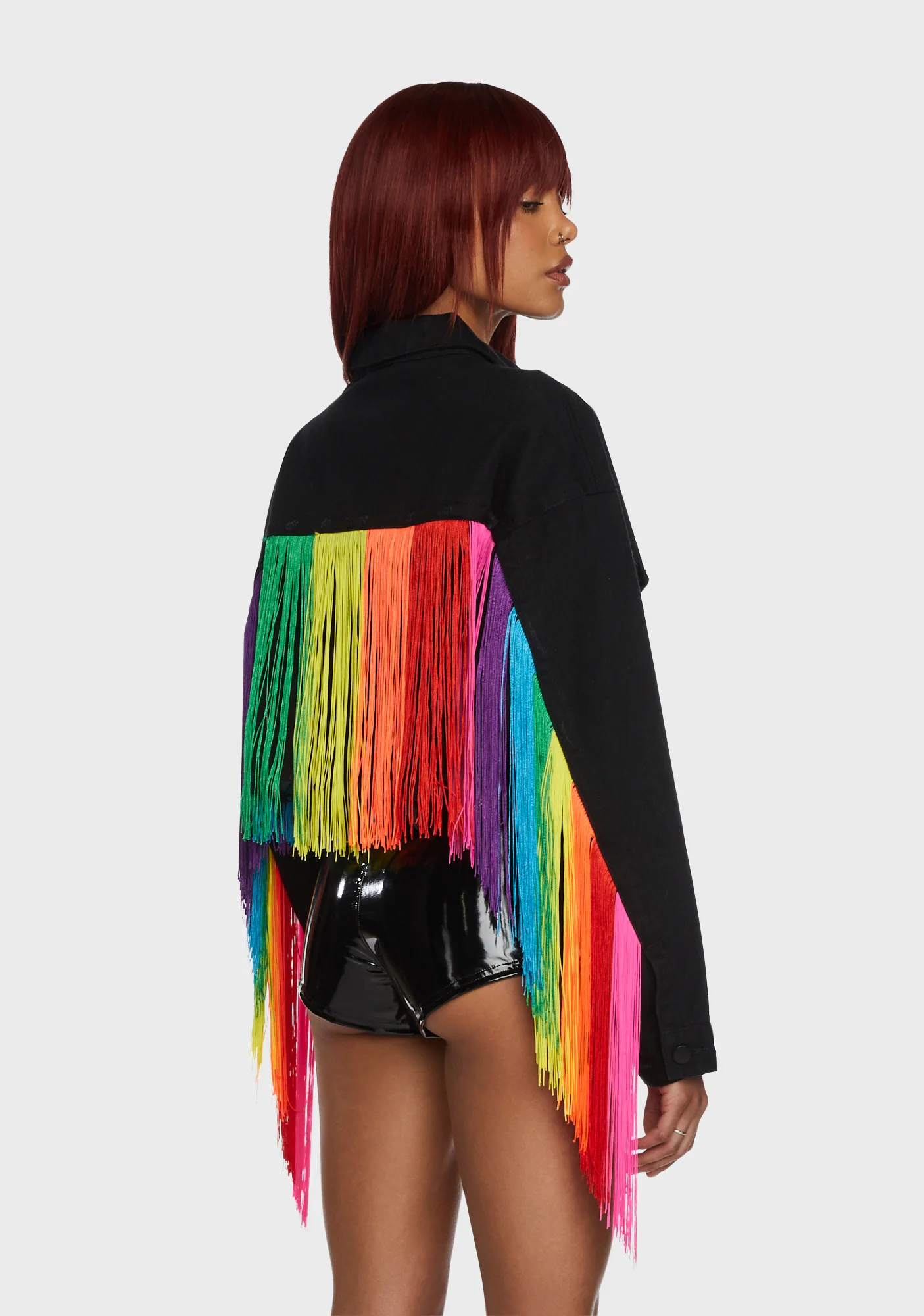 Feel This Moment Denim Jacket - Black - Image 4