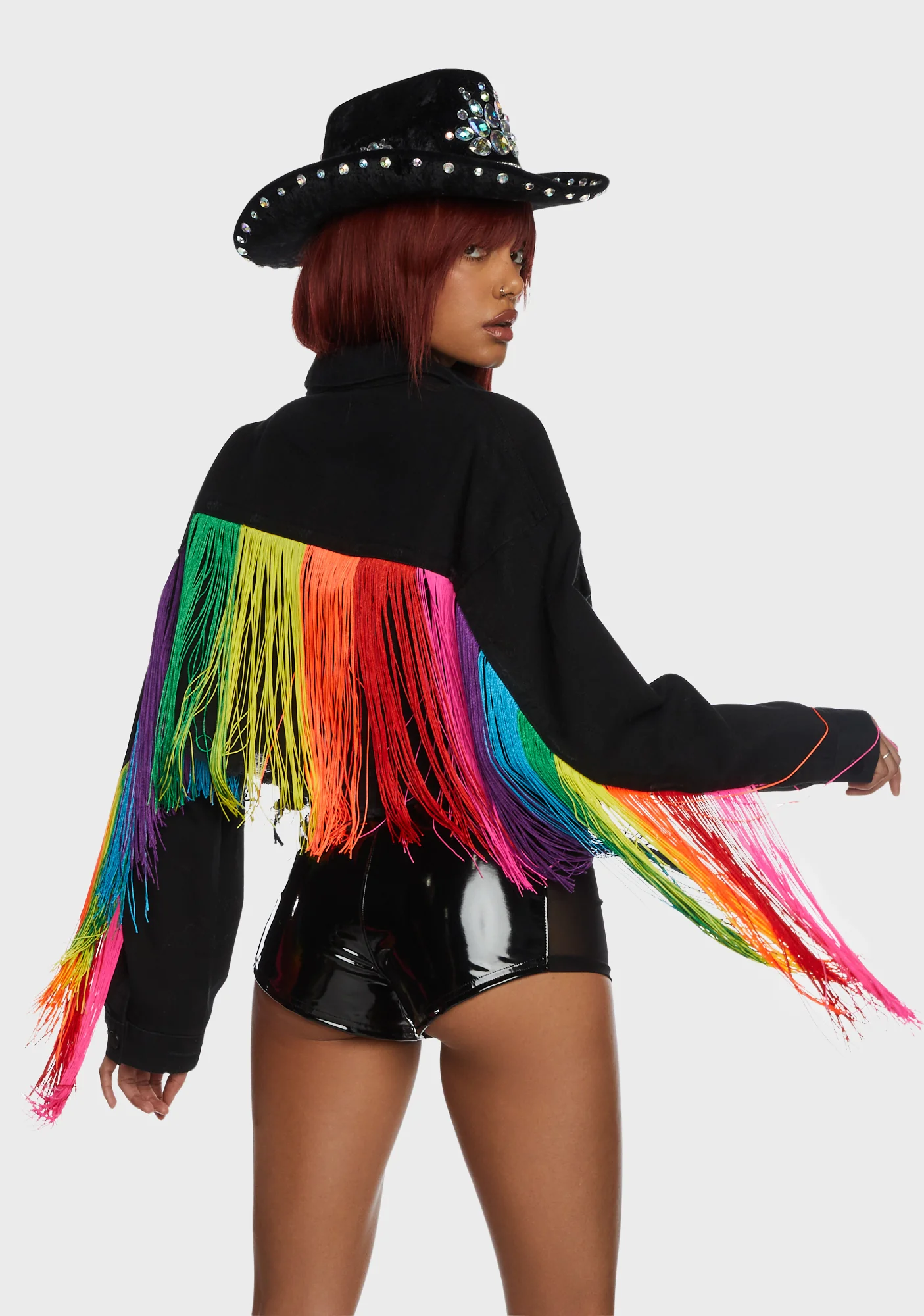 Feel This Moment Denim Jacket - Black - Image 5