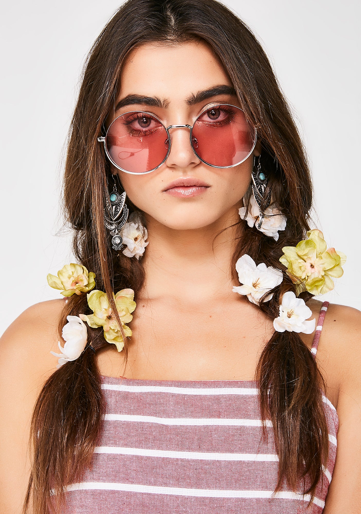Feeling Closer Round Sunglasses - Image 5
