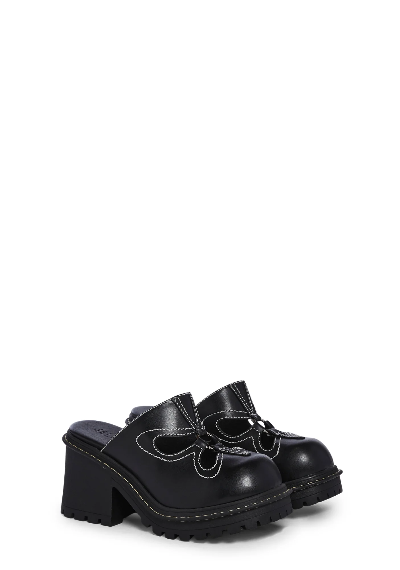 Feeling Good Platform Mules- Black - Image 3