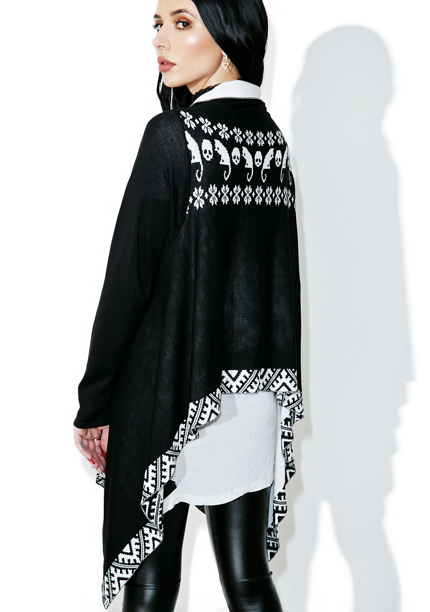 Feline Ferocity Draped Jacket - Image 4