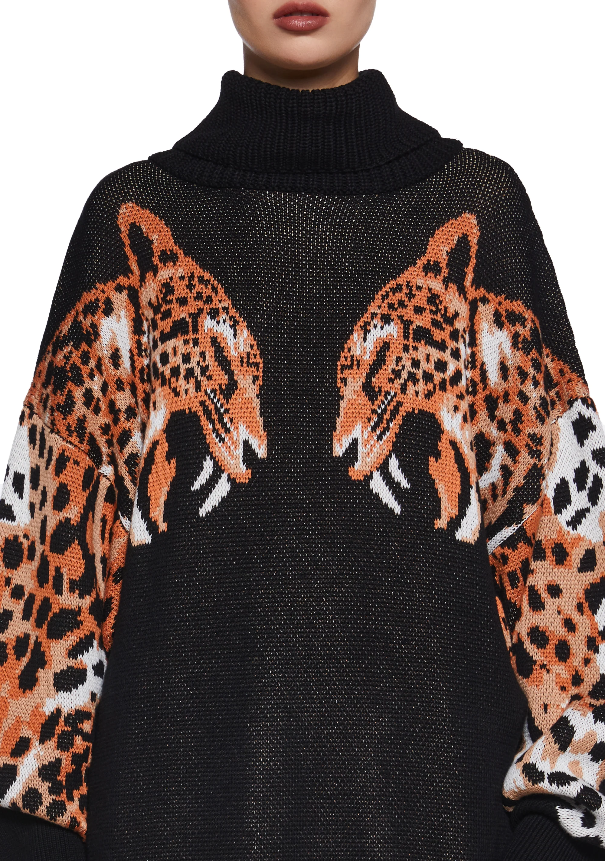 Feline Finesse Oversized Sweater - Image 5