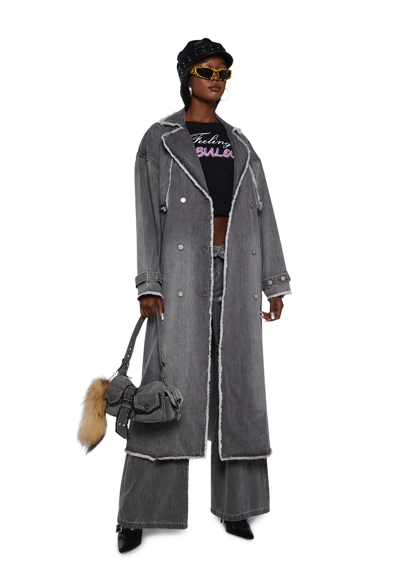 Femme Oversized Trench Coat - Image 5