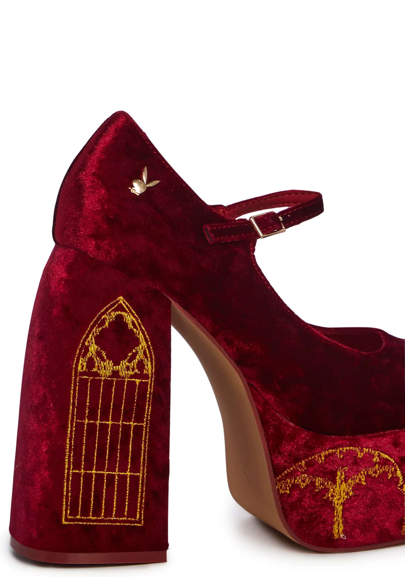 Feudal Fantasy Playboy Crushed Velvet Heels - Image 2