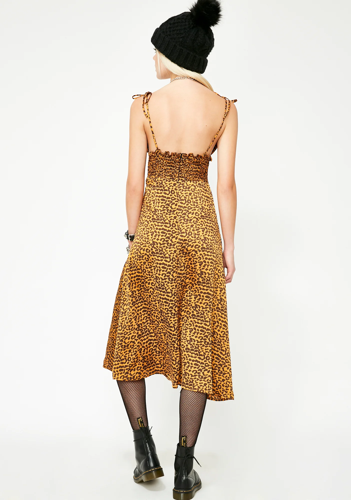 Fiery Feline Slip Dress - Image 5