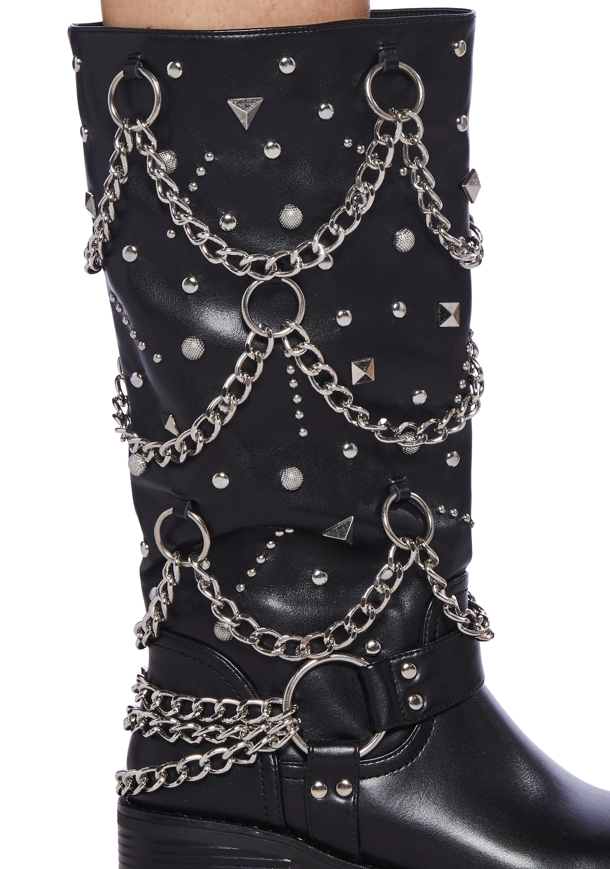 Fillmore Studded Knee High Boots - Image 2