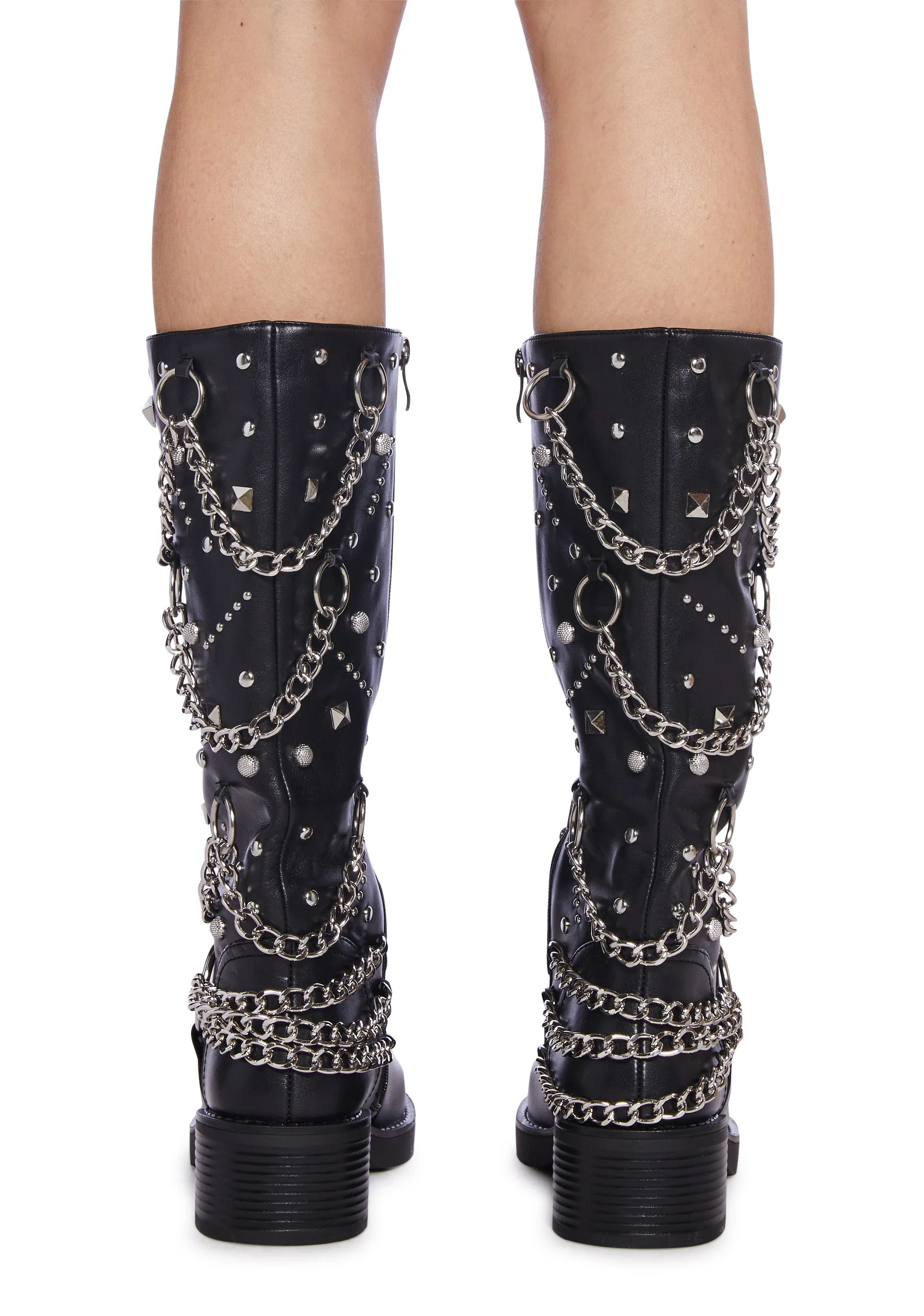 Fillmore Studded Knee High Boots - Image 4