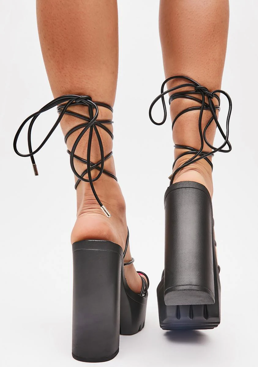 Find Your Passion Wrap Heels - Image 4