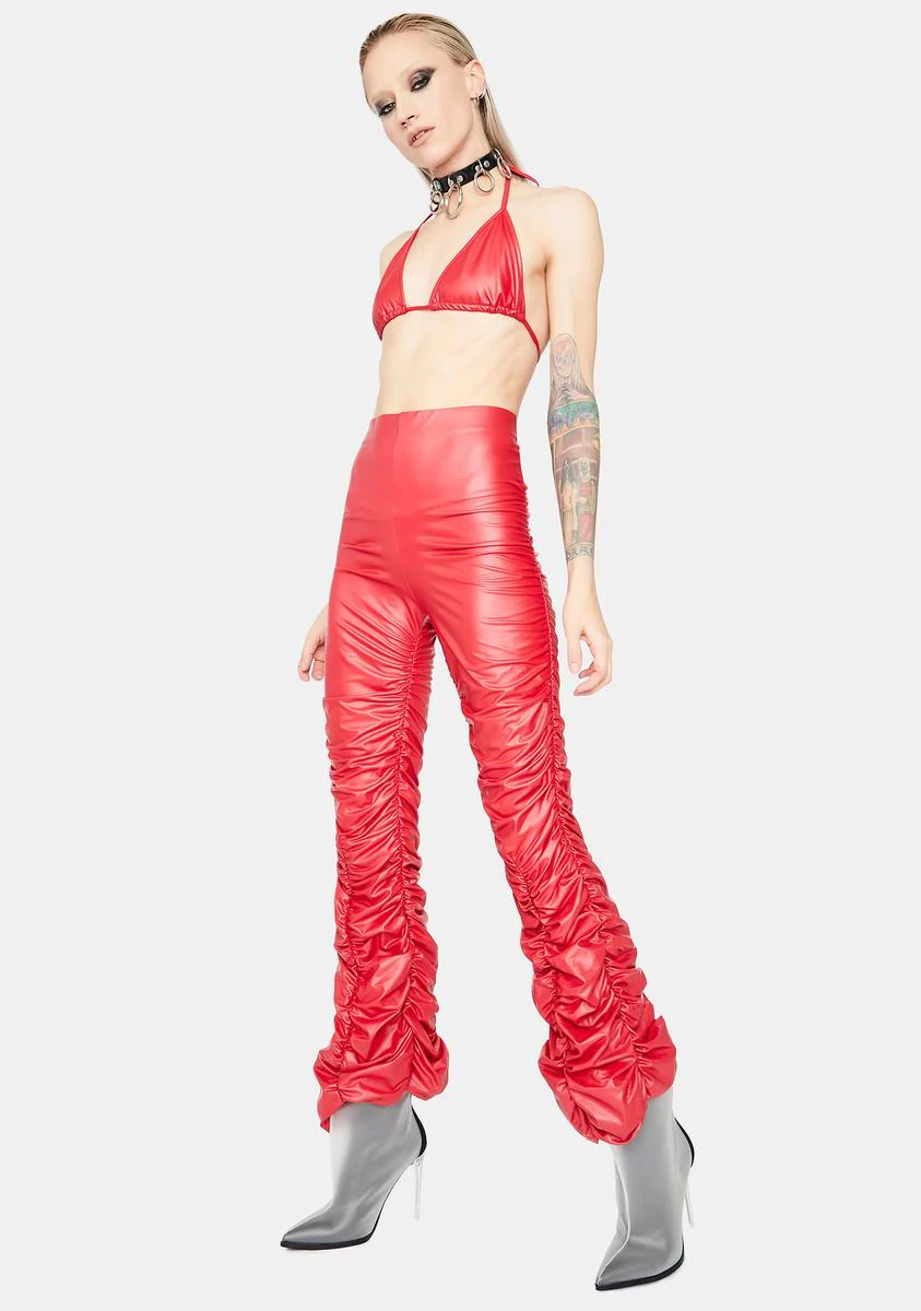 Fire Double Dare Vinyl Pants Set - Image 3