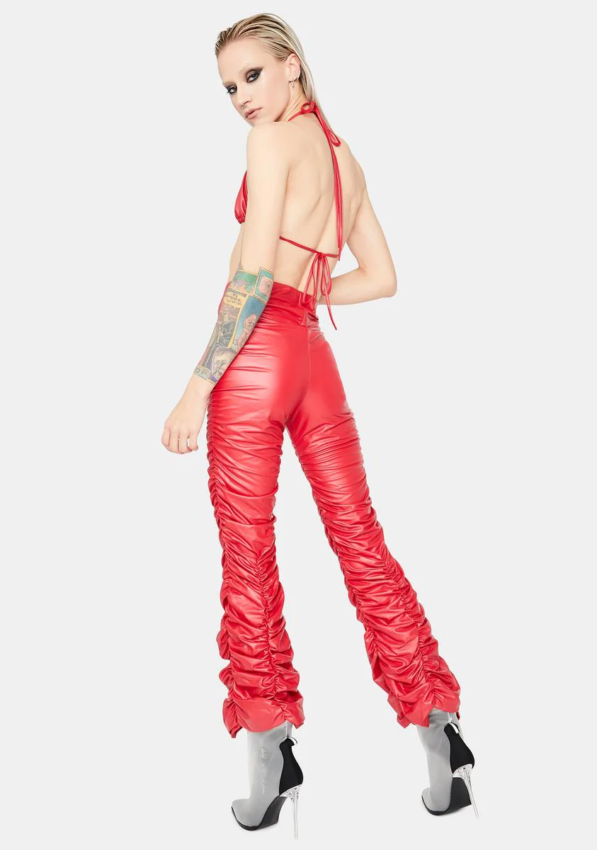 Fire Double Dare Vinyl Pants Set - Image 4
